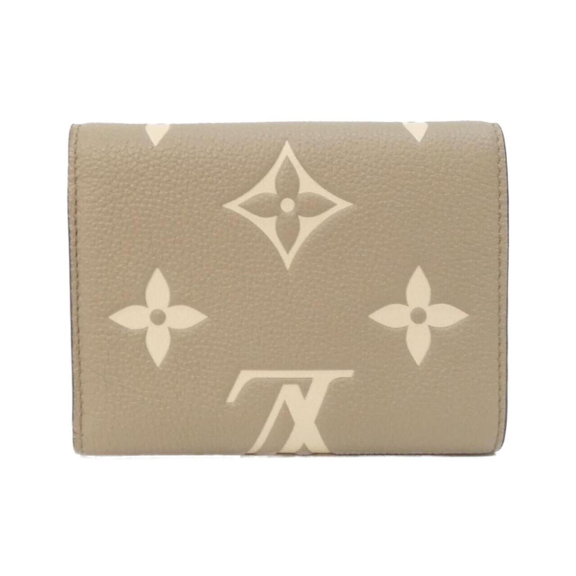 Louis Vuitton Monogram Empreinte Beige Tourterelle Leather Wallet (Bi-Fold) (Pre-Owned)