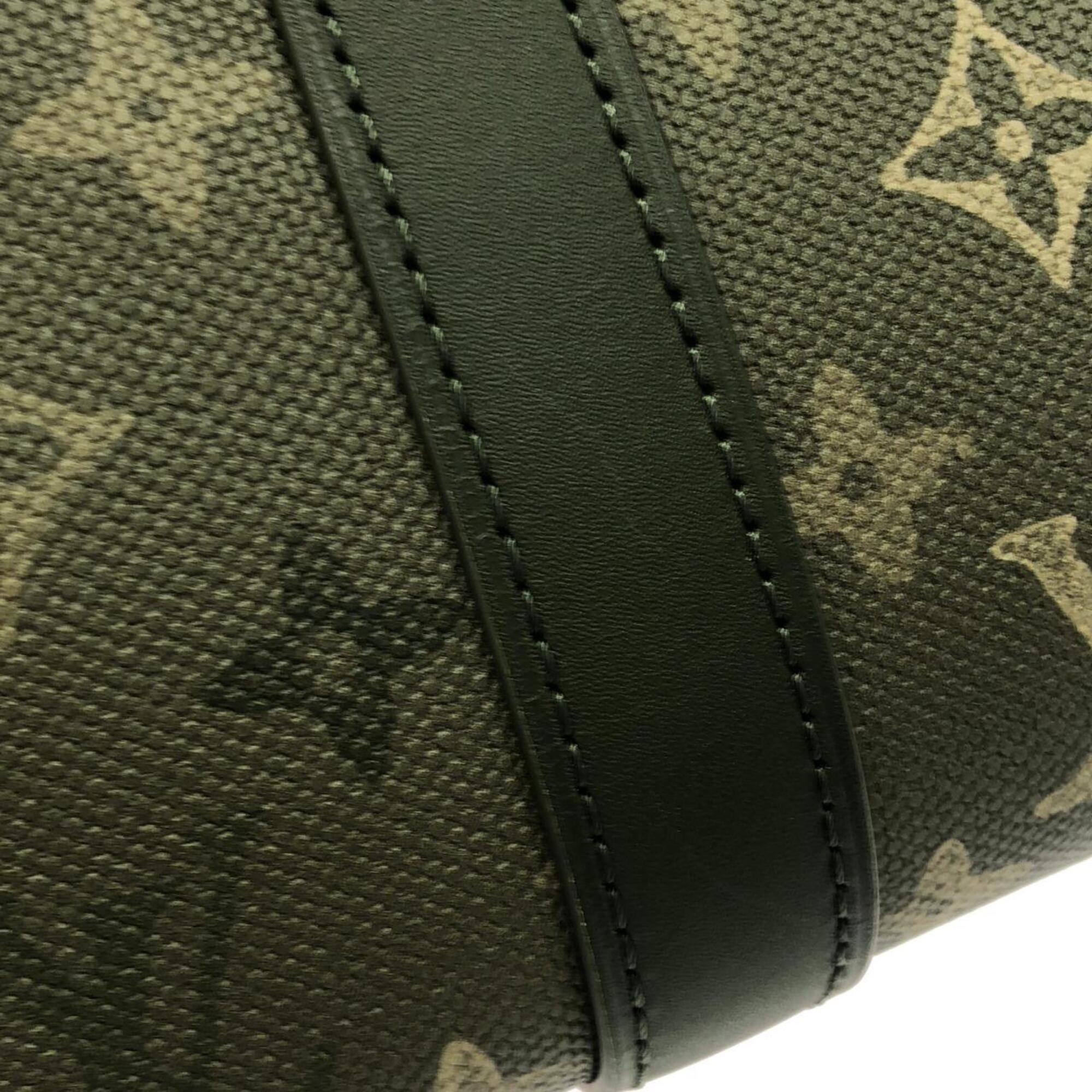 Louis Vuitton Khaki Coated Canvas Boston Bag (Pre-Owned)