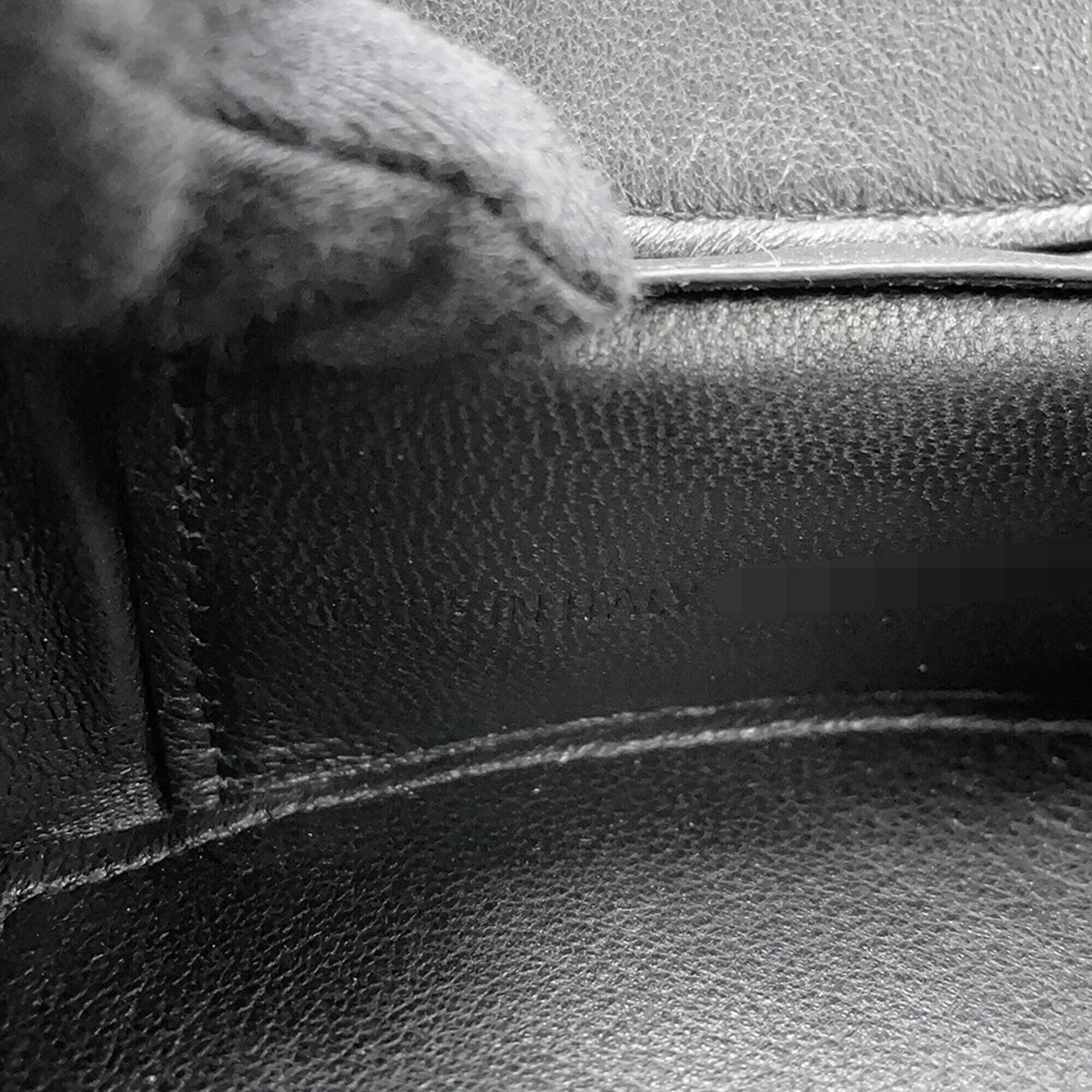 Balenciaga Black Leather Handbag Pouch (Pre-Owned)