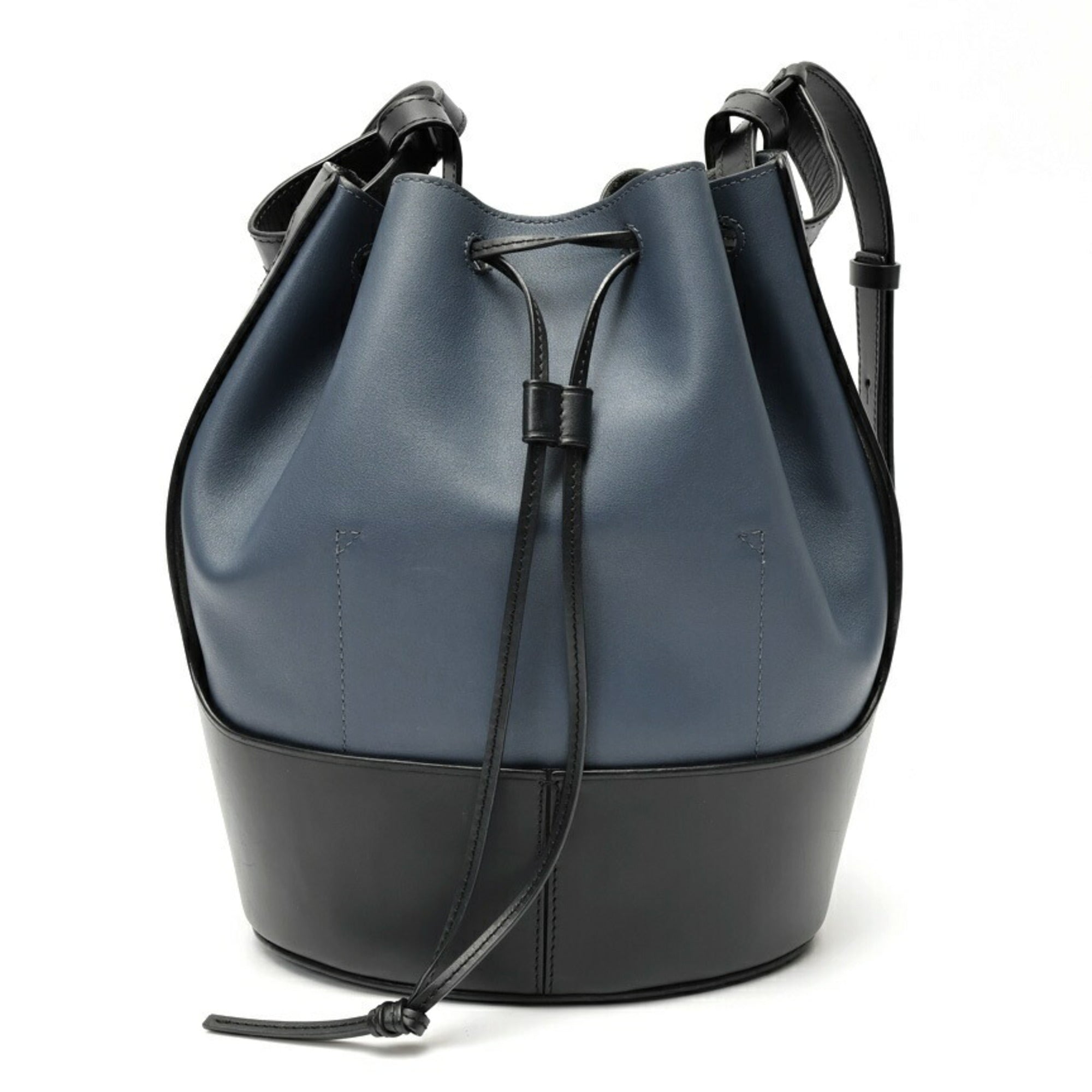 Loewe Black Blue Leather Shoulder Bag (Pre-Owned)