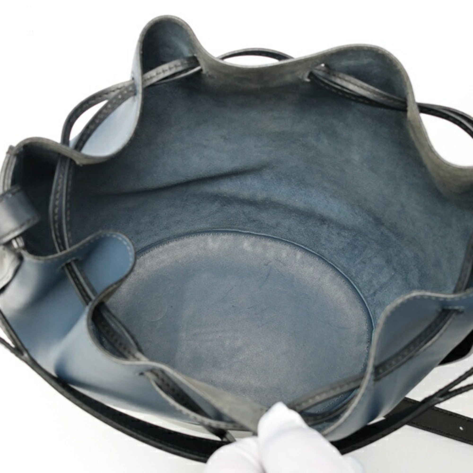 Loewe Black Blue Leather Shoulder Bag (Pre-Owned)