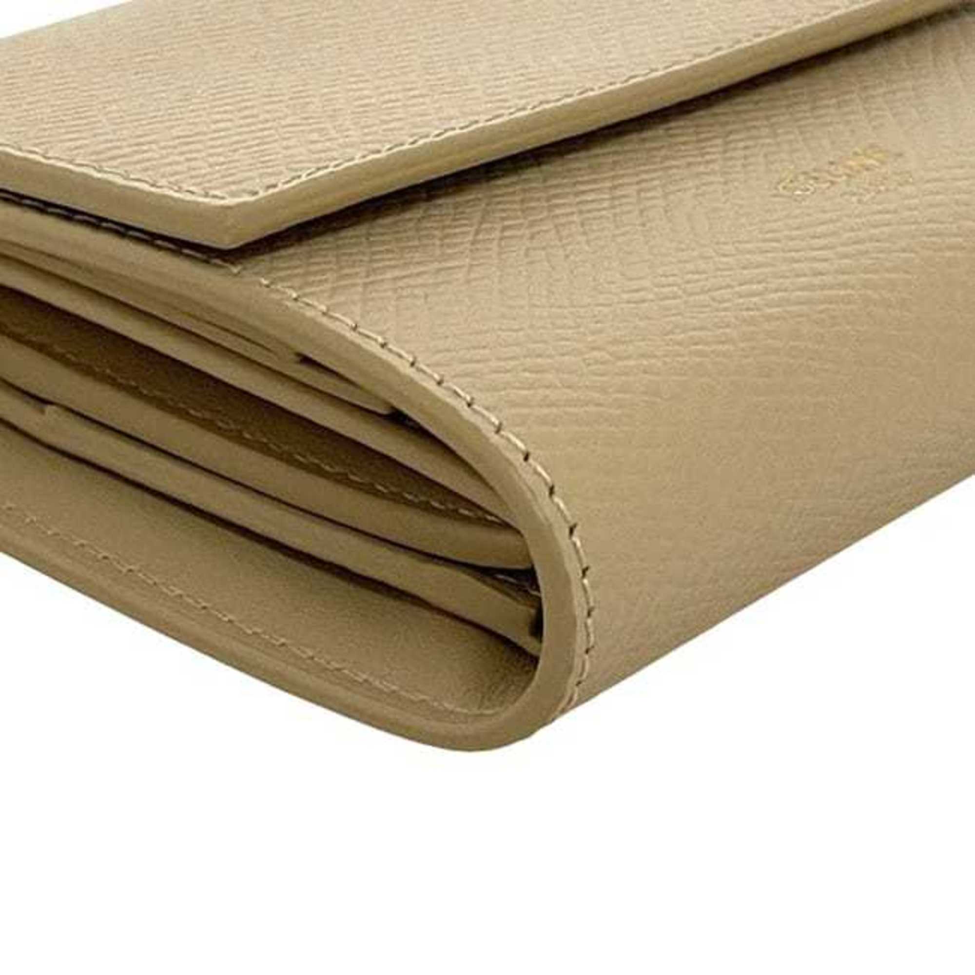 Celine Beige Leather Wallet (Tri-Fold) (Pre-Owned)