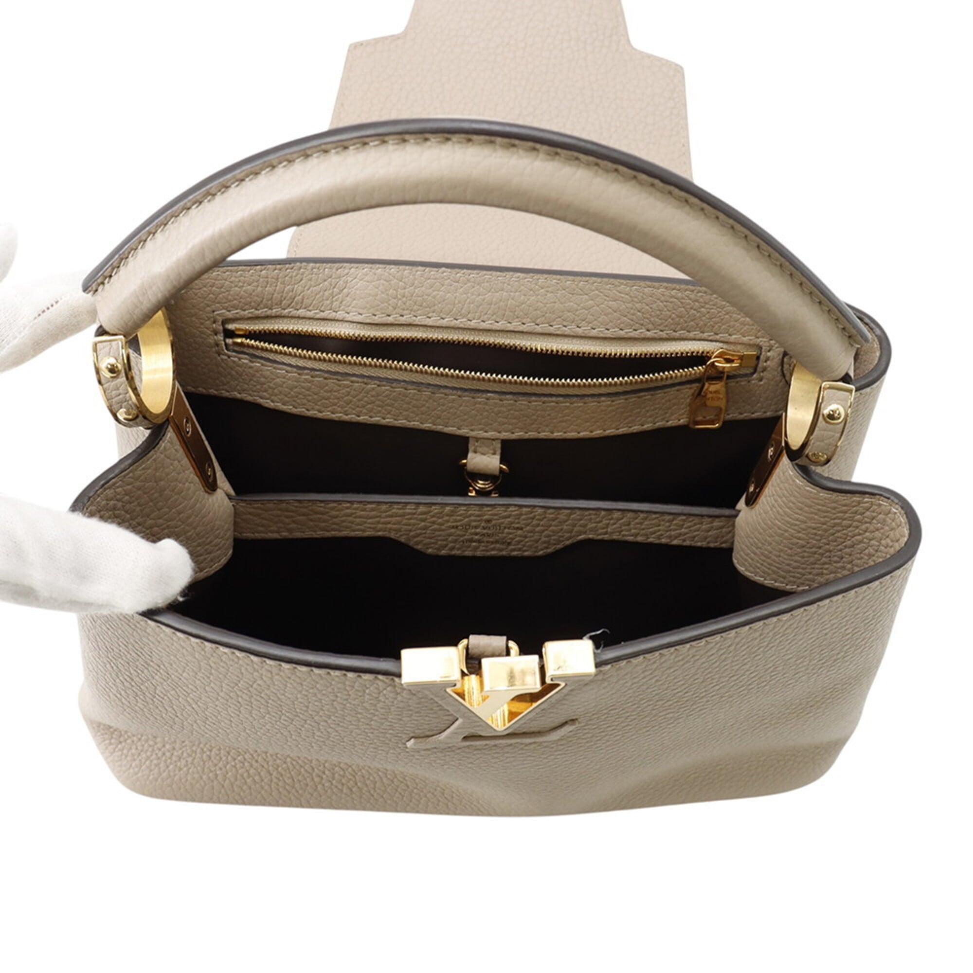 Louis Vuitton Galle Leather Handbag Shoulder Bag (Pre-Owned)