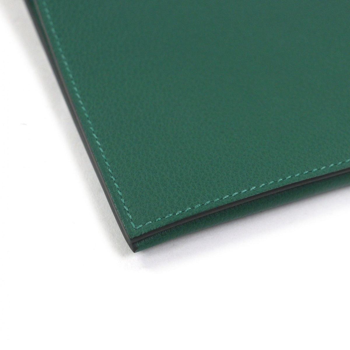 Hermes Vert Fonce Evercalf Leather Long Bill Wallet (Bi-Fold) (Pre-Owned)