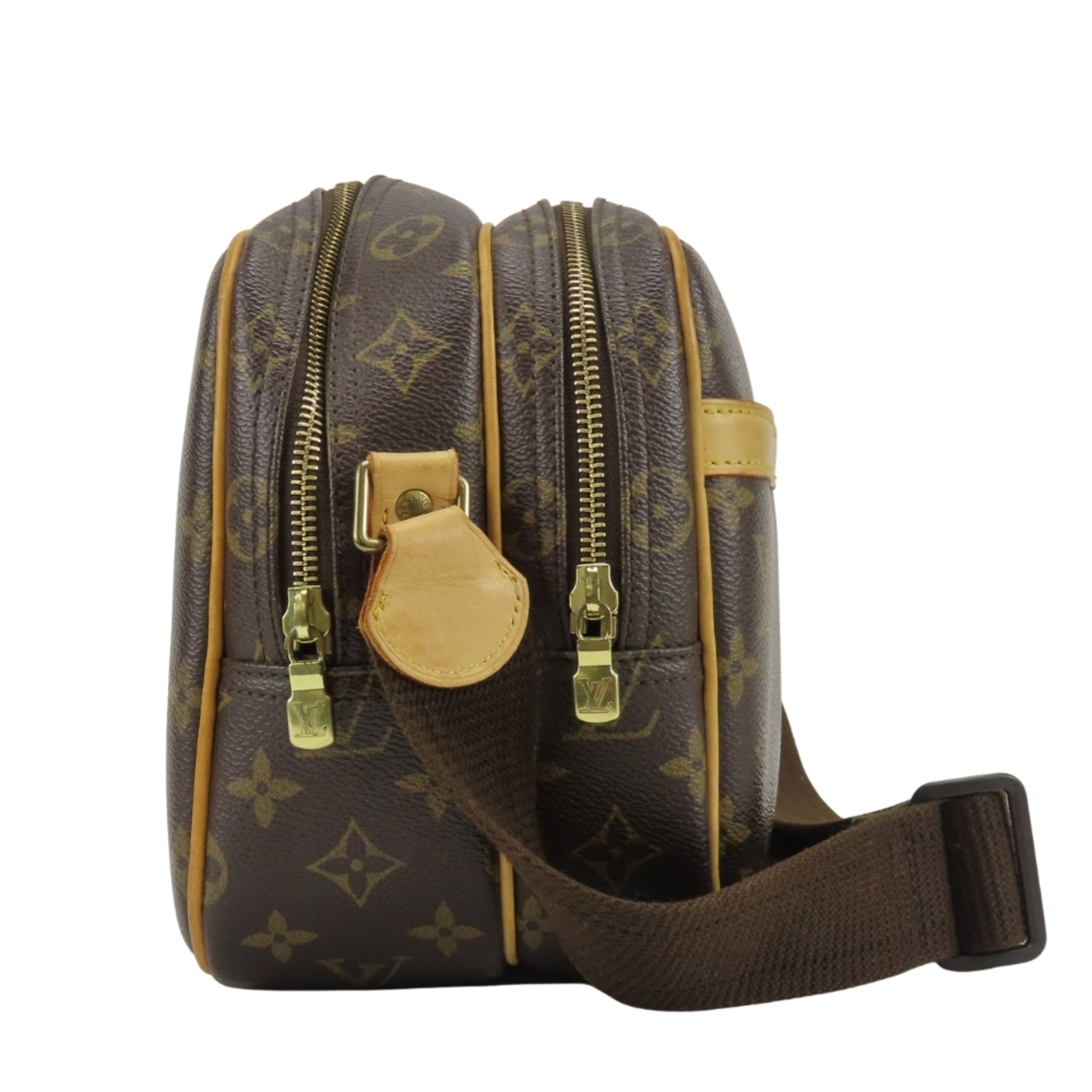 Louis Vuitton Brown Monogram Leather Shoulder Bag (Pre-Owned)