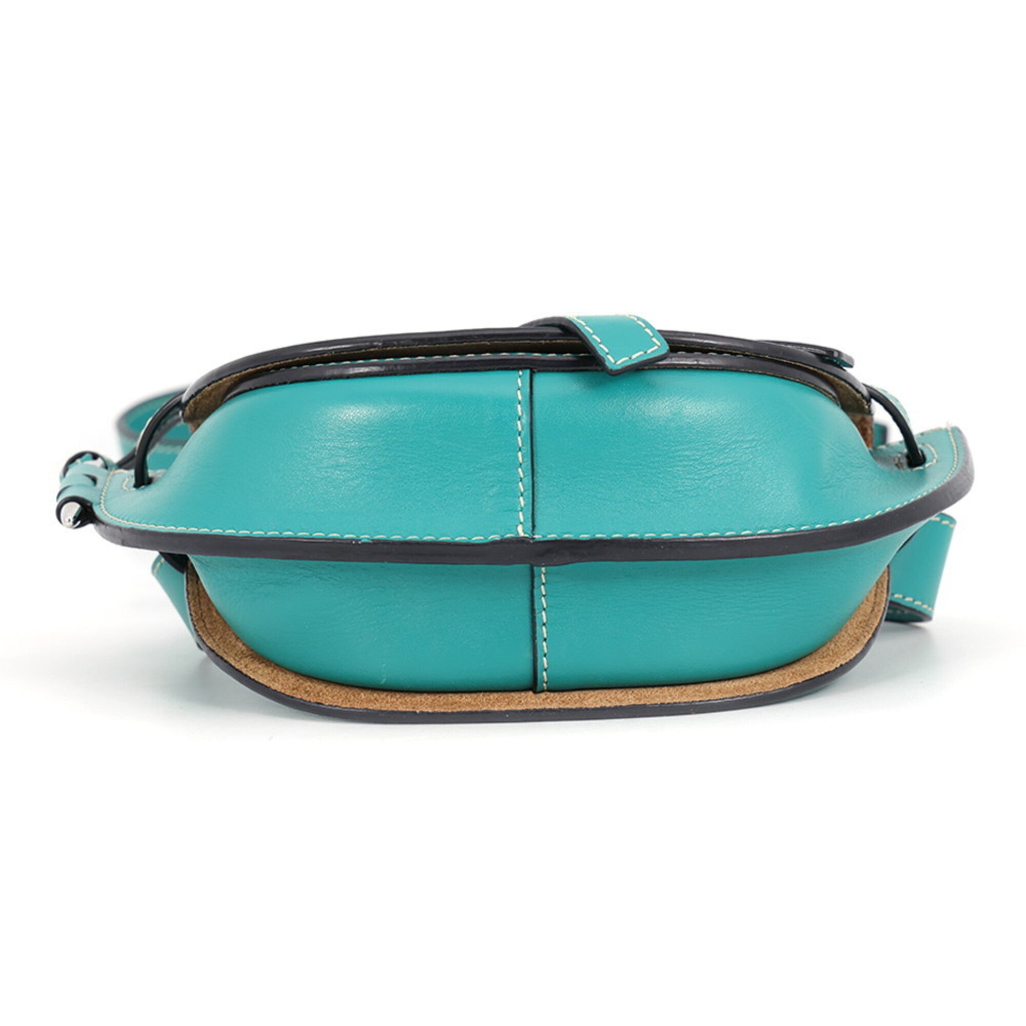 Loewe Green Leather Handbag Sling Bag (Pre-Owned)