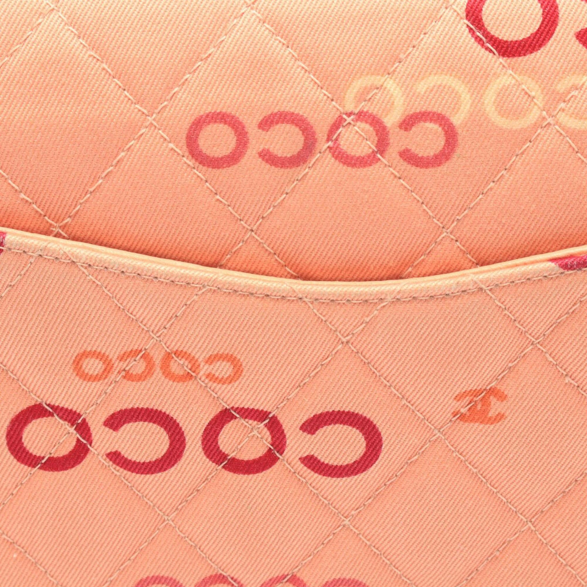 Chanel Multi-Color Pink Canvas Leather Handbag Shoulder Bag (Pre-Owned)