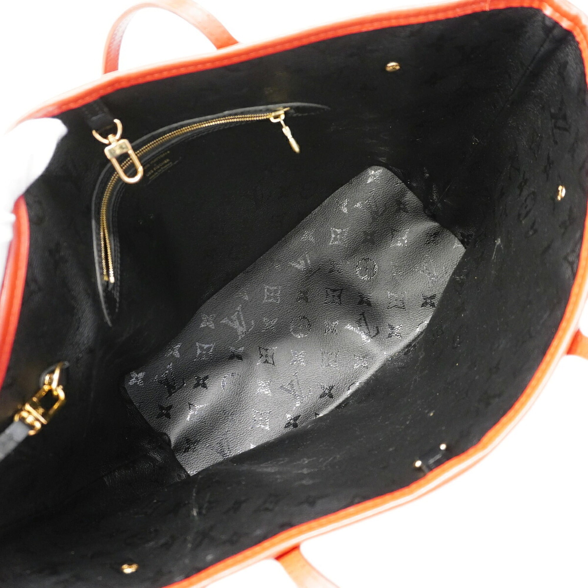Louis Vuitton Black Red Color Tote Bag (Pre-Owned)