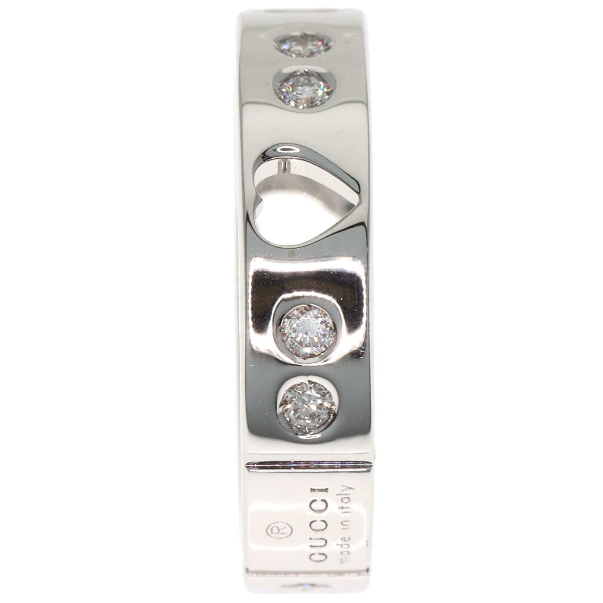 Gucci Icon White Gold (18K) Band Ring (Pre-Owned)