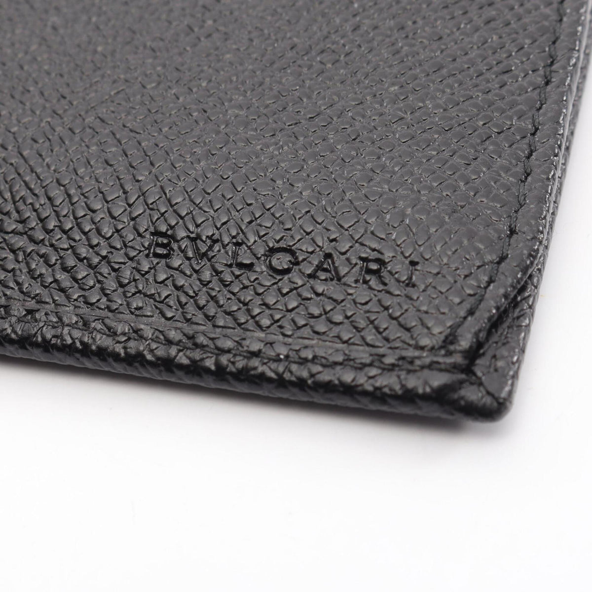 Bvlgari Black Leather Wallet (Tri-Fold) (Pre-Owned)