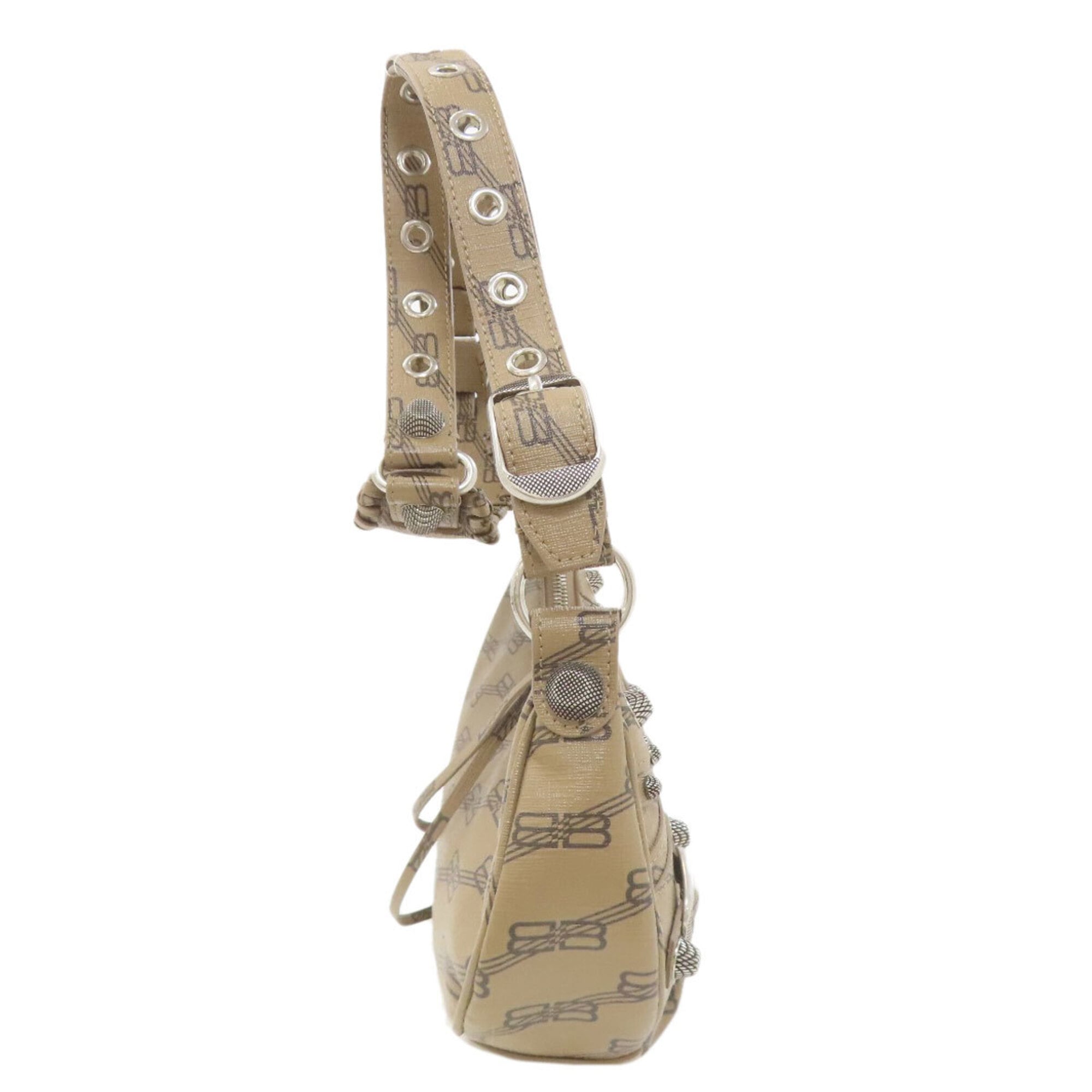 Balenciaga Brown Coated Canvas Handbag (Pre-Owned)