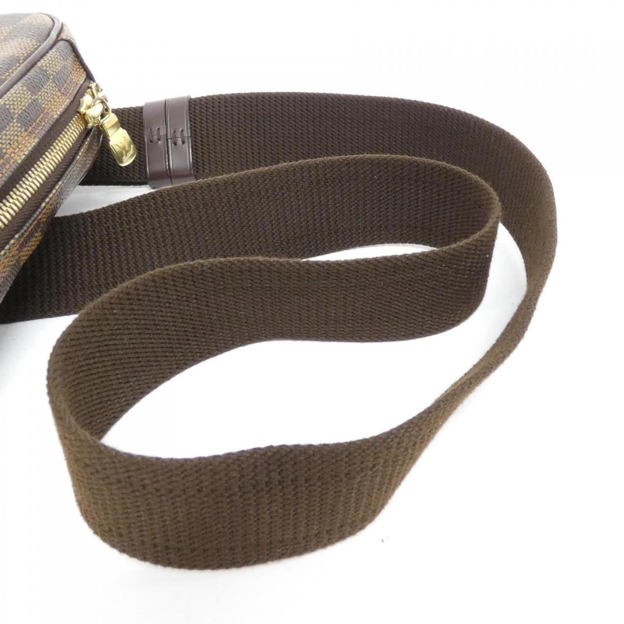 Louis Vuitton Ebene Coated Canvas Pochette Shoulder Bag (Pre-Owned)