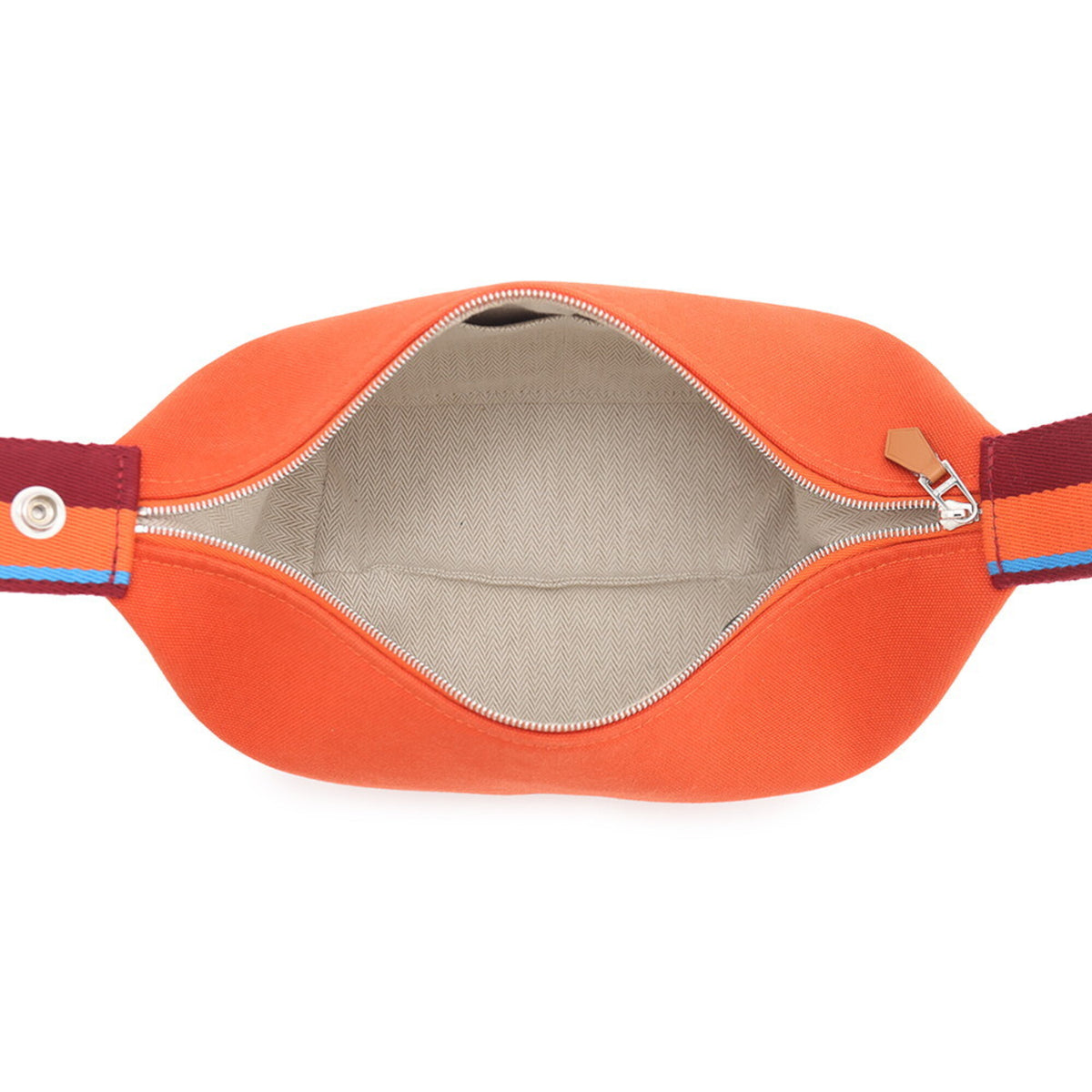 Hermes Kara Feu Canvas Handbag (Pre-Owned)
