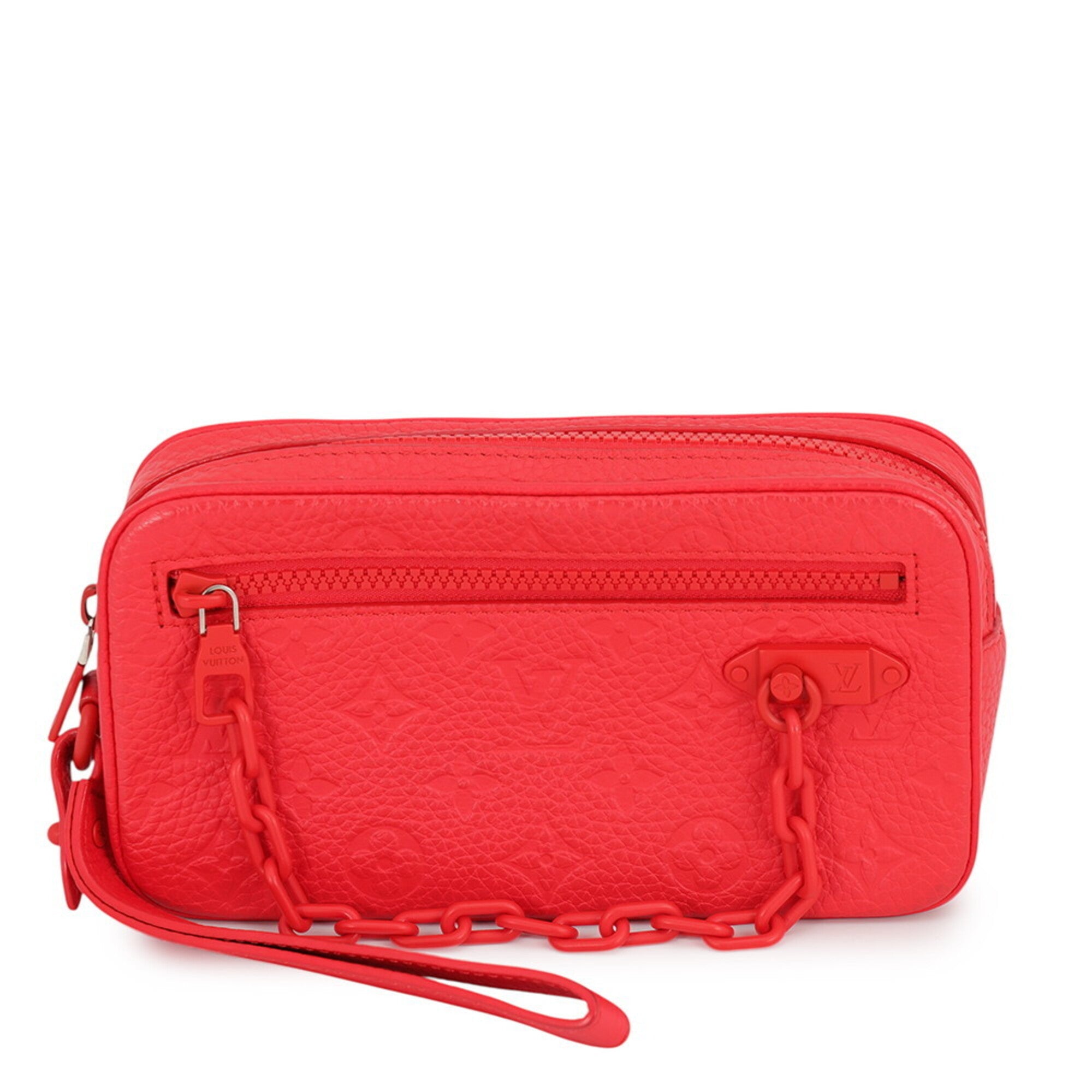 Louis Vuitton Monogram Red Color Monogram Handbag Pochette (Pre-Owned)