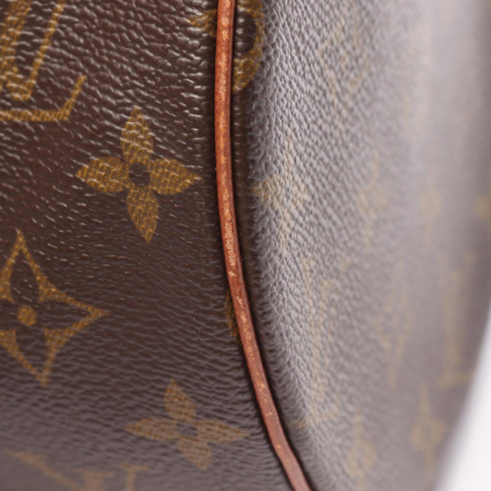 Louis Vuitton Brown Monogram Coated Canvas Leather Handbag (Pre-Owned)