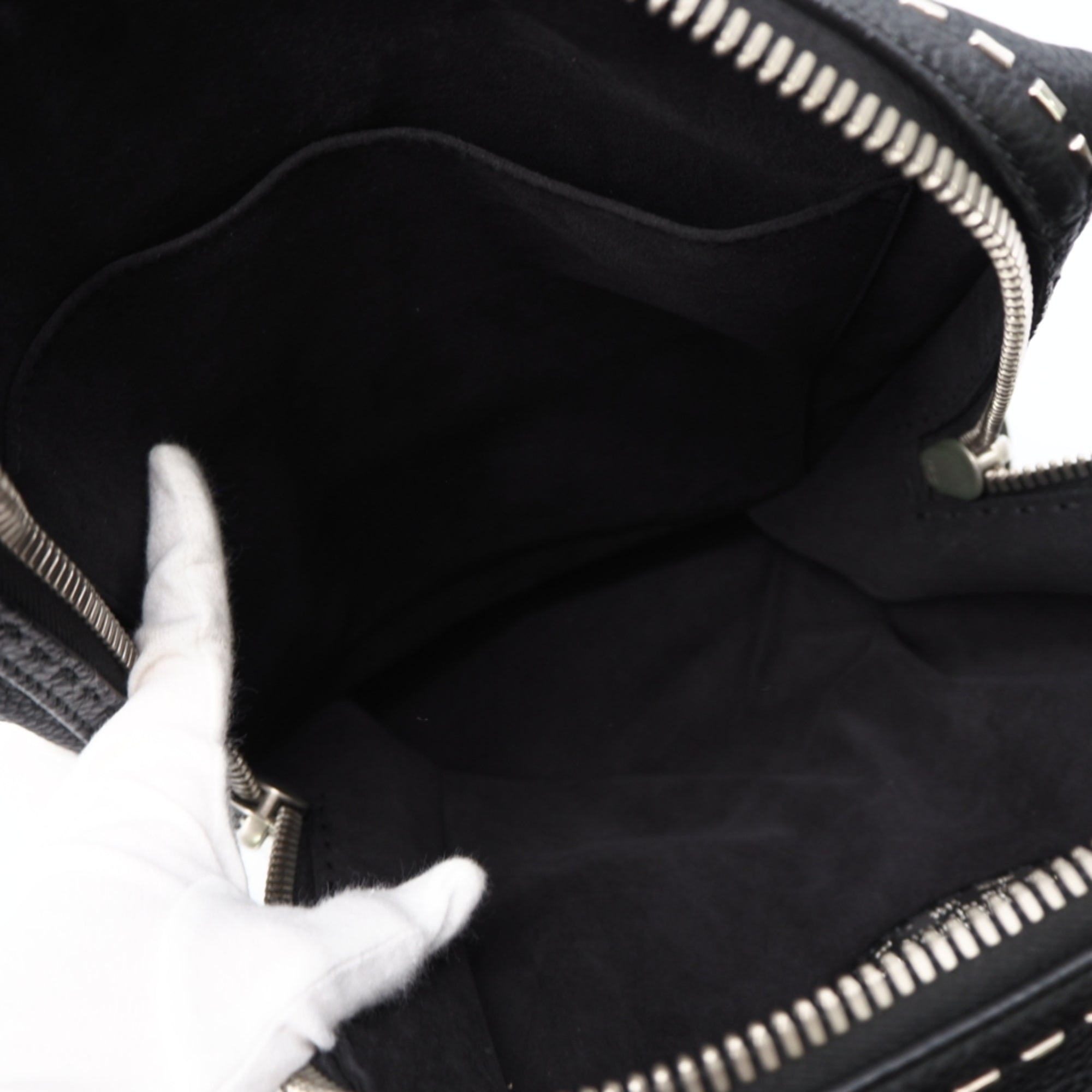 Fendi Selleria Black Leather Backpack (Pre-Owned)