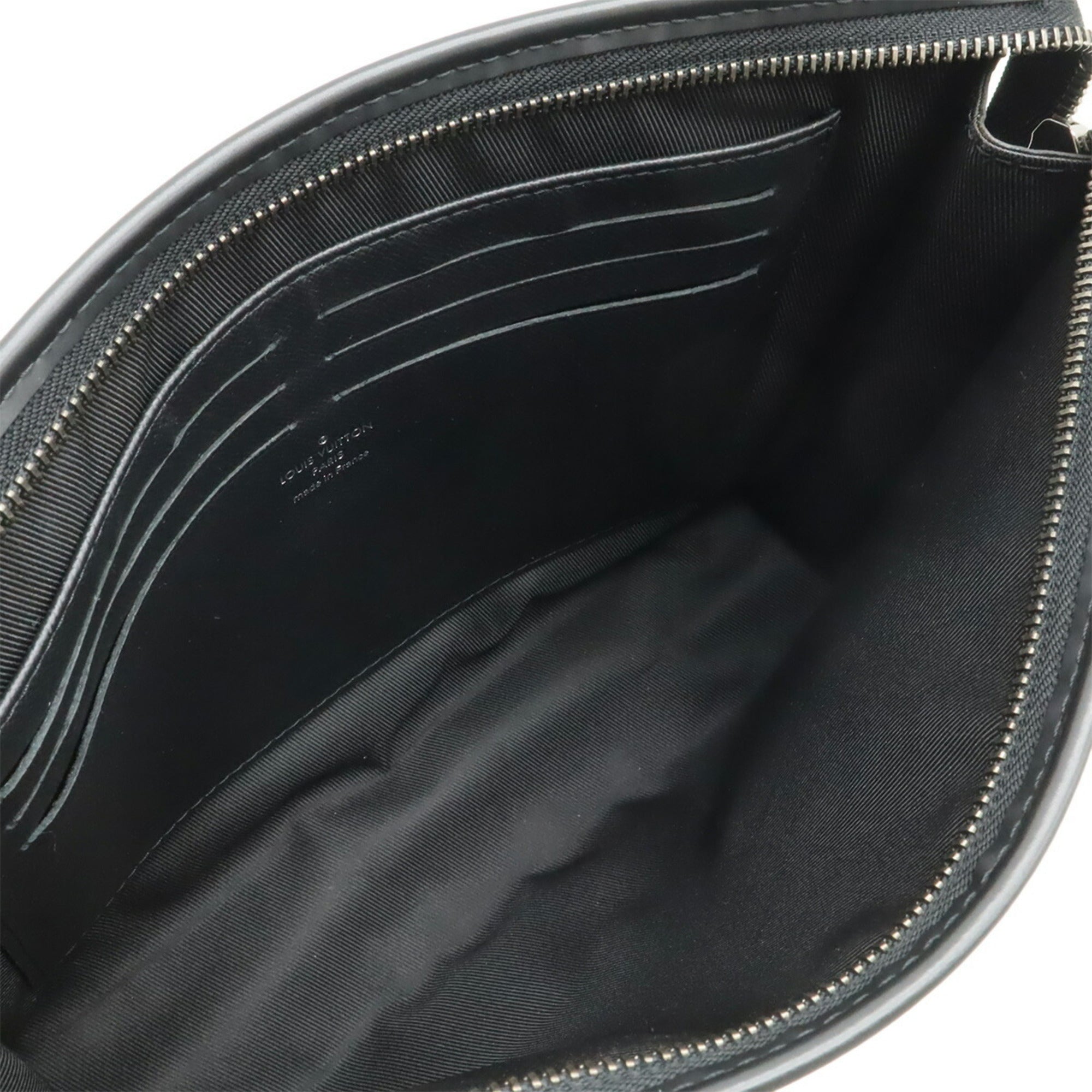 Louis Vuitton Black Gray Monogram Eclipse Monogram Eclipse Clutch Bag Pochette (Pre-Owned)