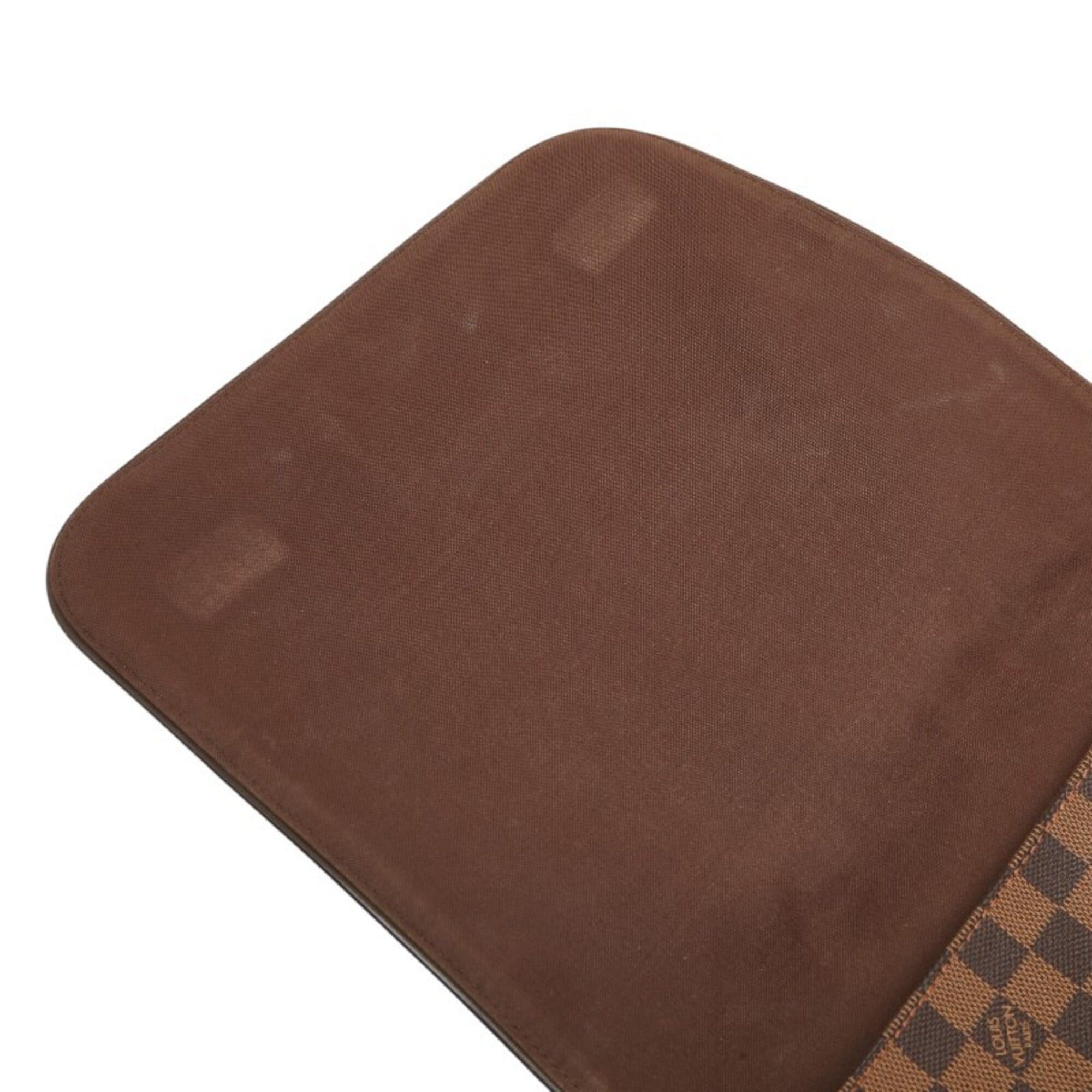 Louis Vuitton Brown Pvc Leather Messenger Bag Shoulder Bag (Pre-Owned)