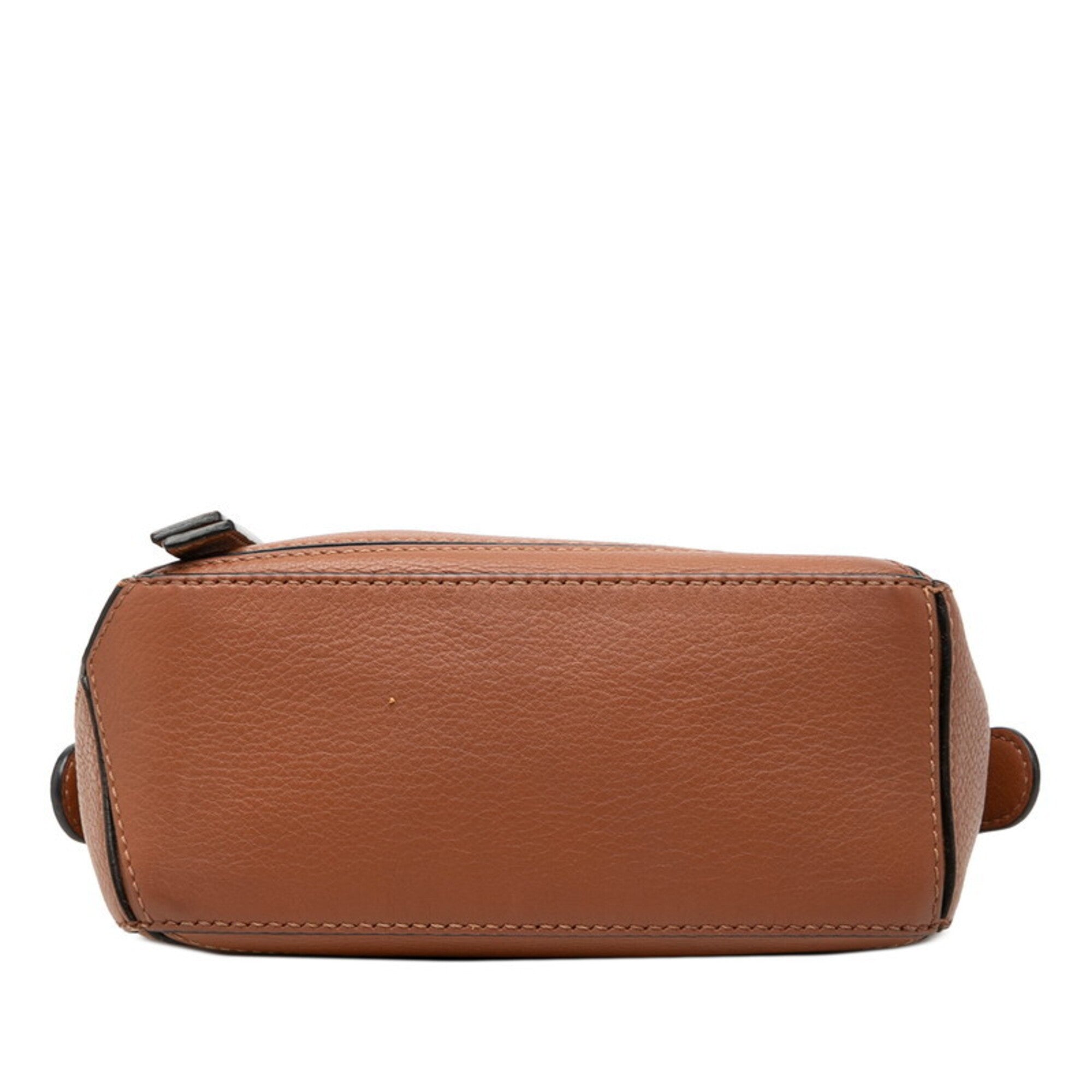 Loewe Brown Leather Handbag Shoulder Bag (Pre-Owned)