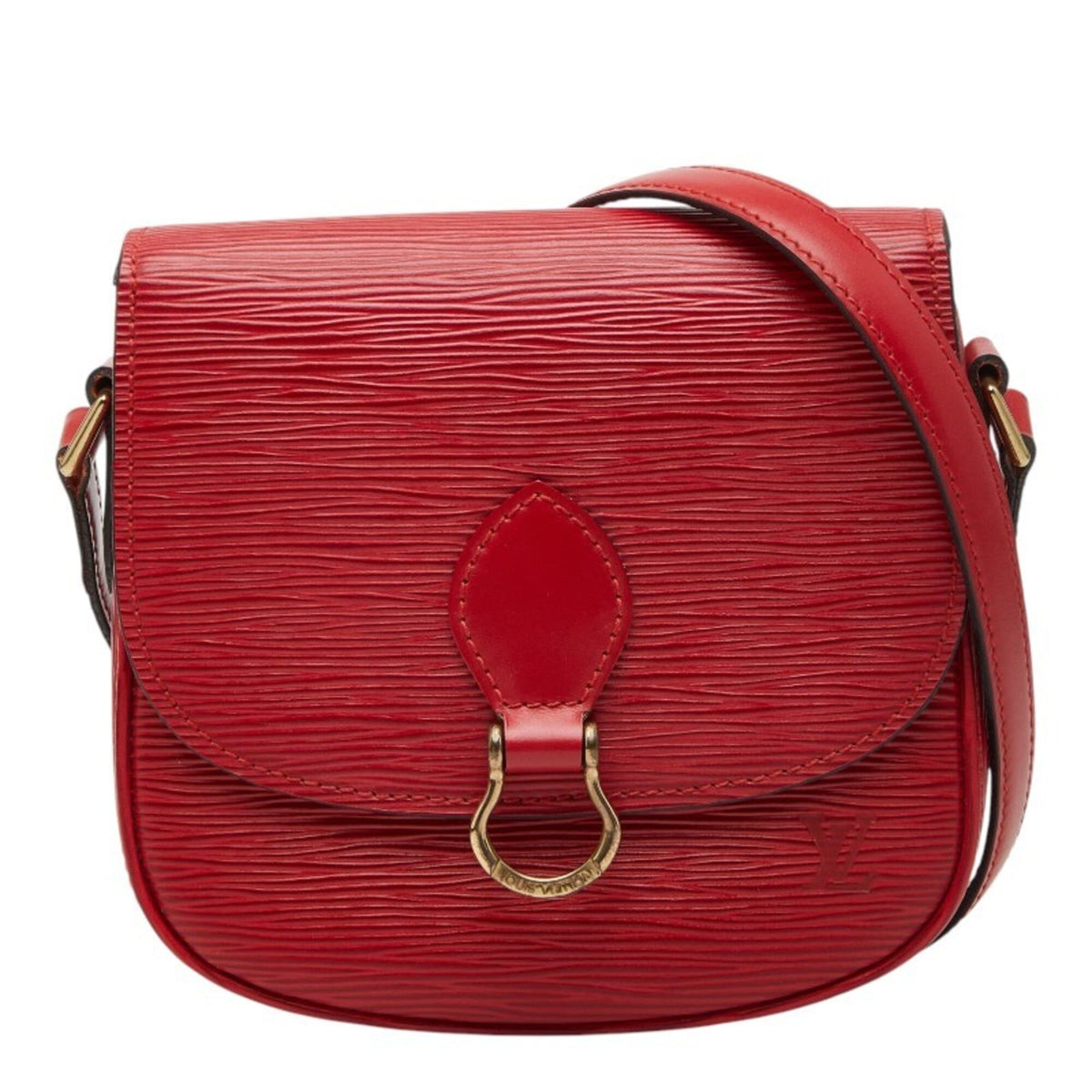 Louis Vuitton Epi Red Color Leather Shoulder Bag (Pre-Owned)