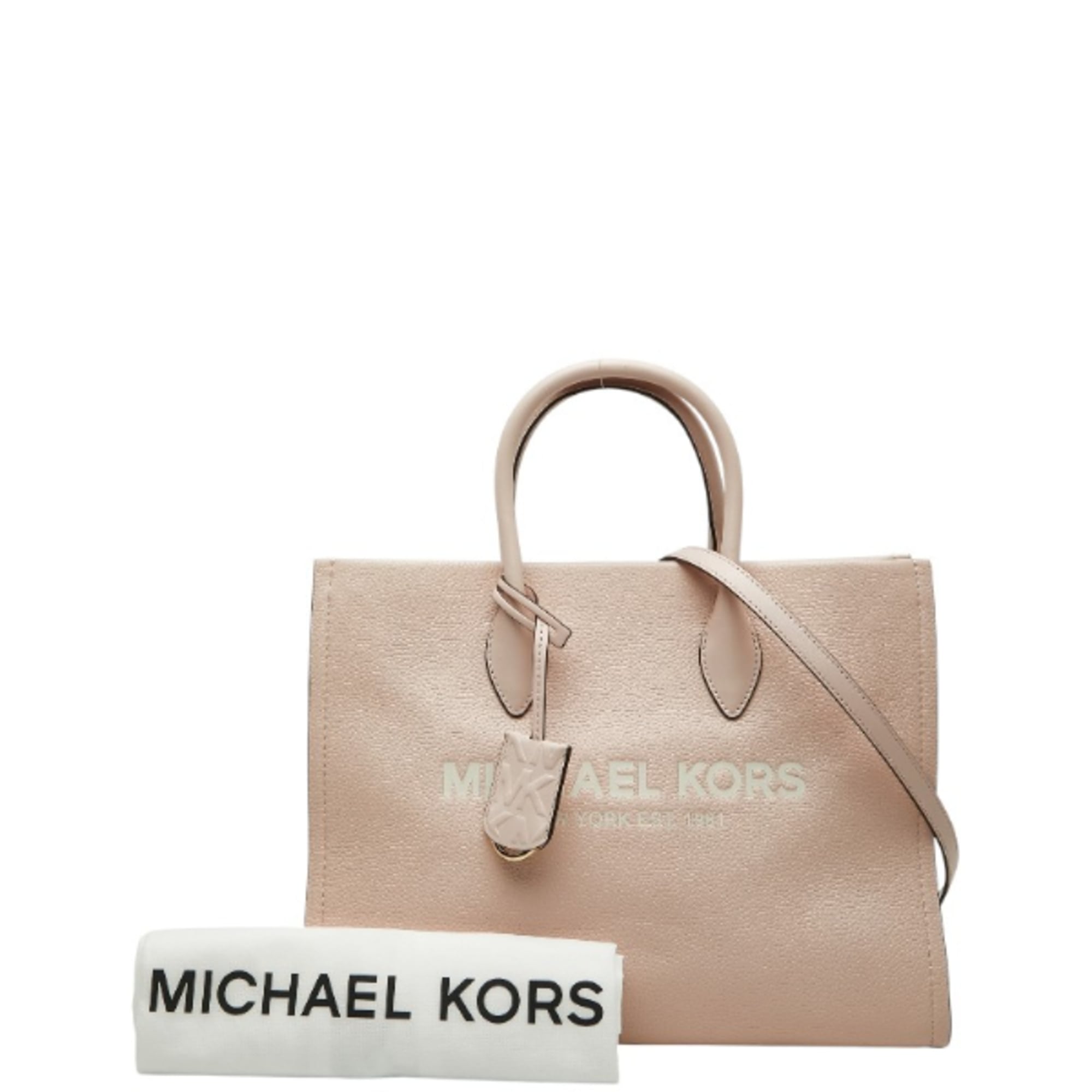 Michael Kors Light Pink Leather Handbag Shoulder Bag (Pre-Owned)