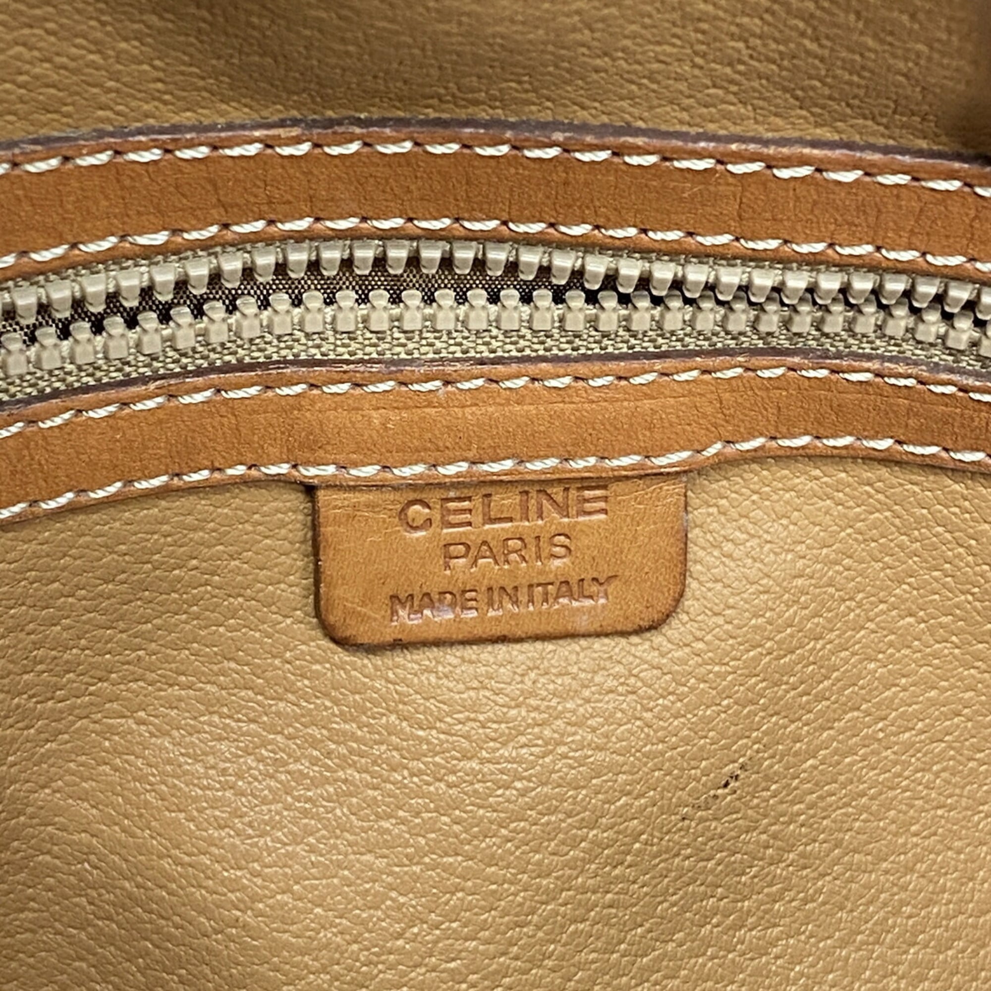 Celine Brown Pvc Handbag (Pre-Owned)