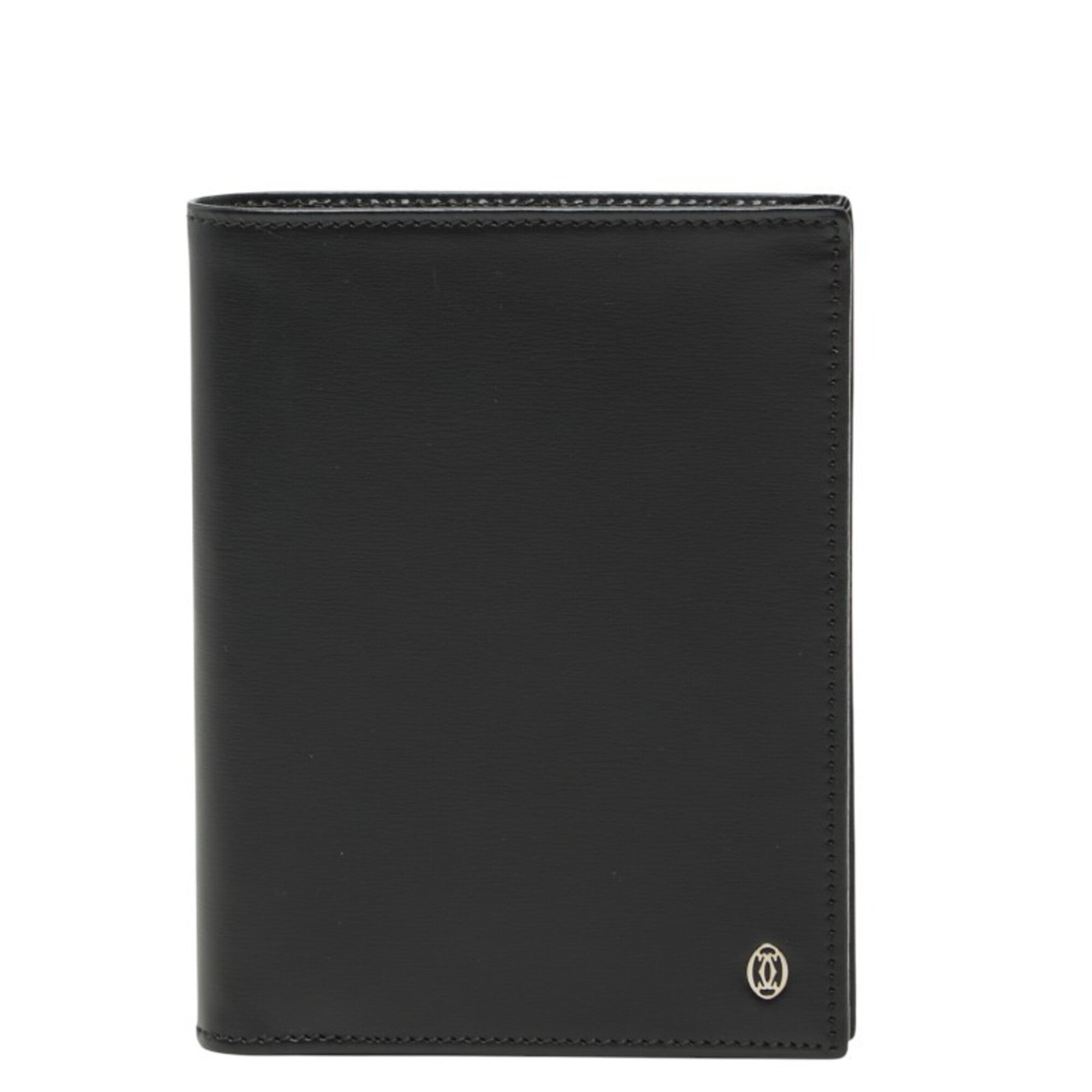 Cartier Black Leather Wallet (Bi-Fold) (Pre-Owned)