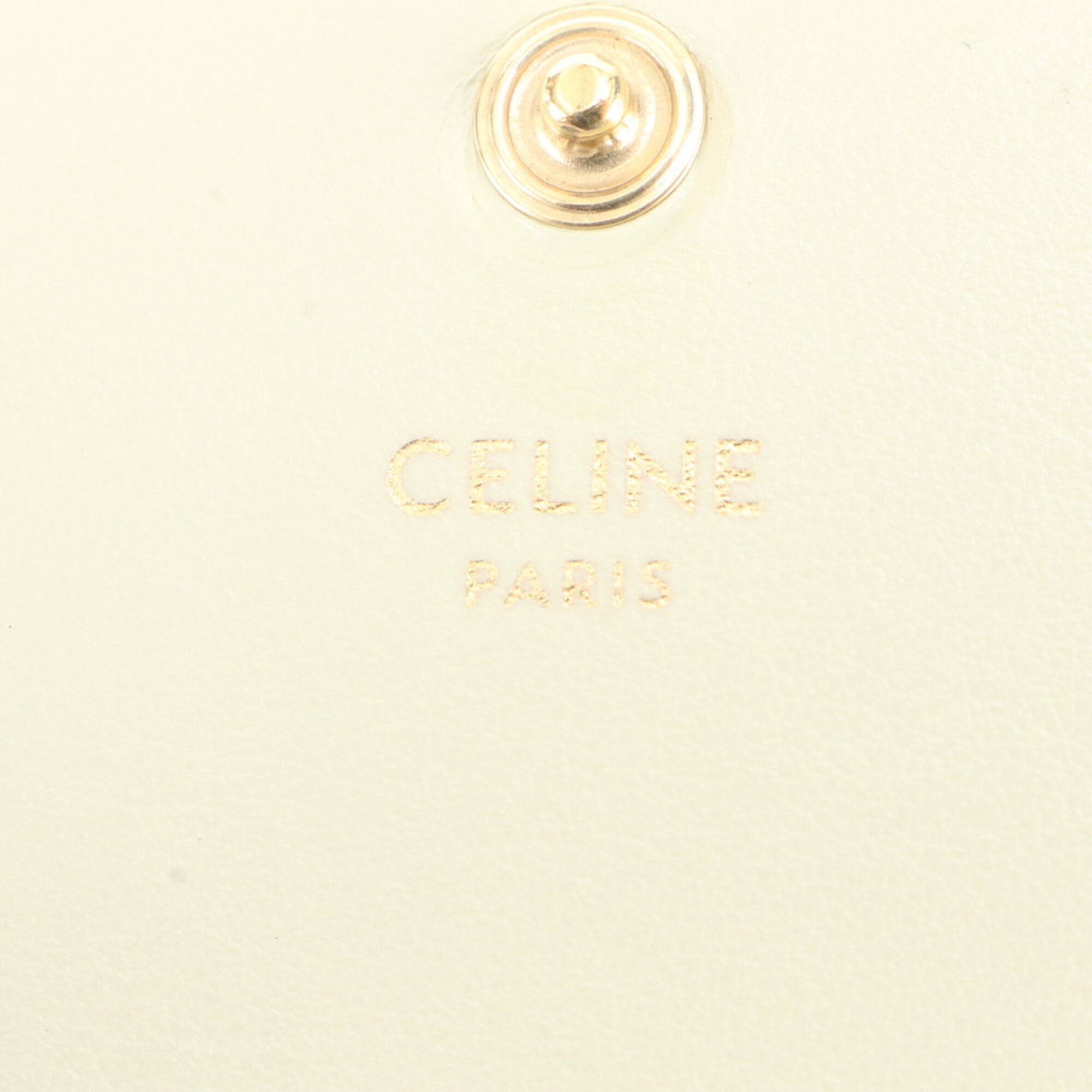 Celine Green Yellow Leather Wallet (Bi-Fold) (Pre-Owned)