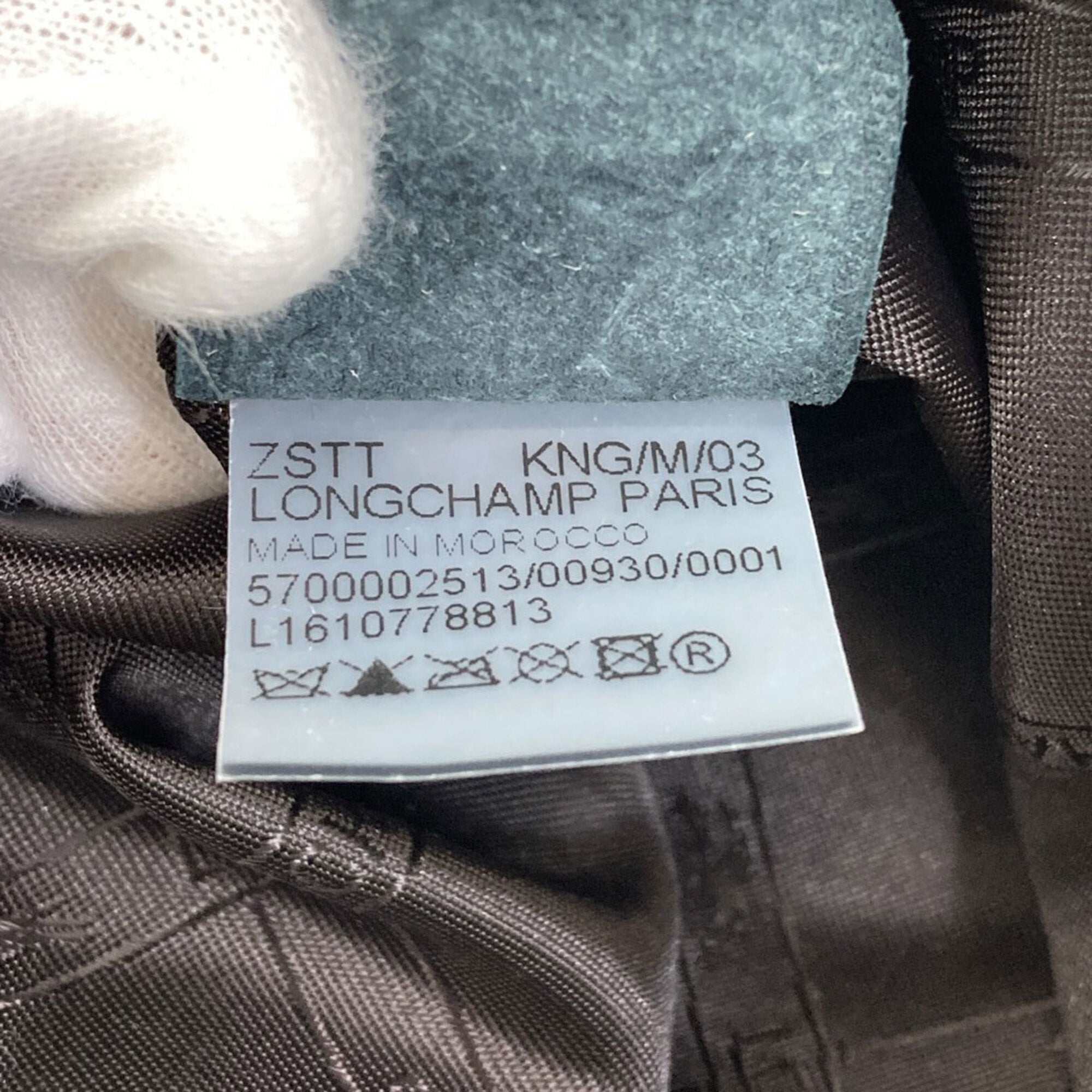 Longchamp Black Brown Yellow Leather Backpack (Pre-Owned)