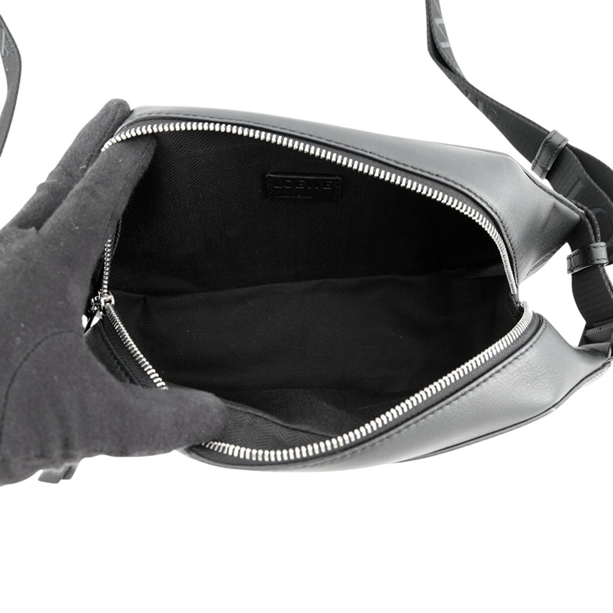 Loewe Black Leather Handbag Sling Bag (Pre-Owned)