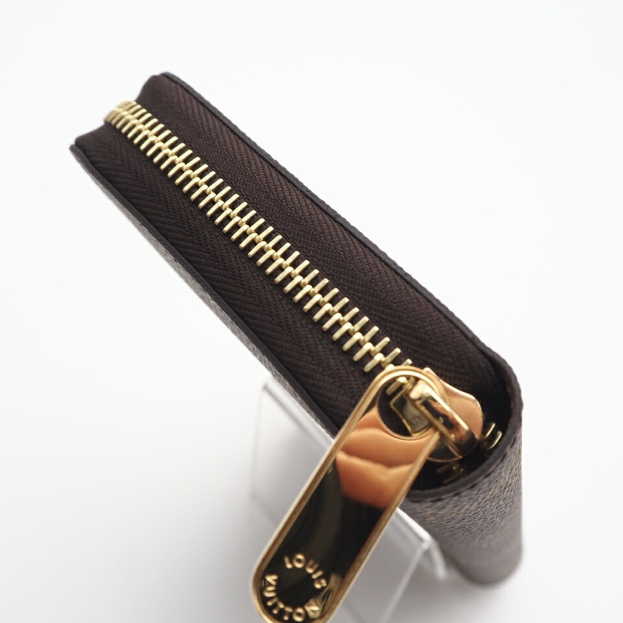 Louis Vuitton Brown Coated Canvas Long Wallet (Bi-Fold) (Pre-Owned)