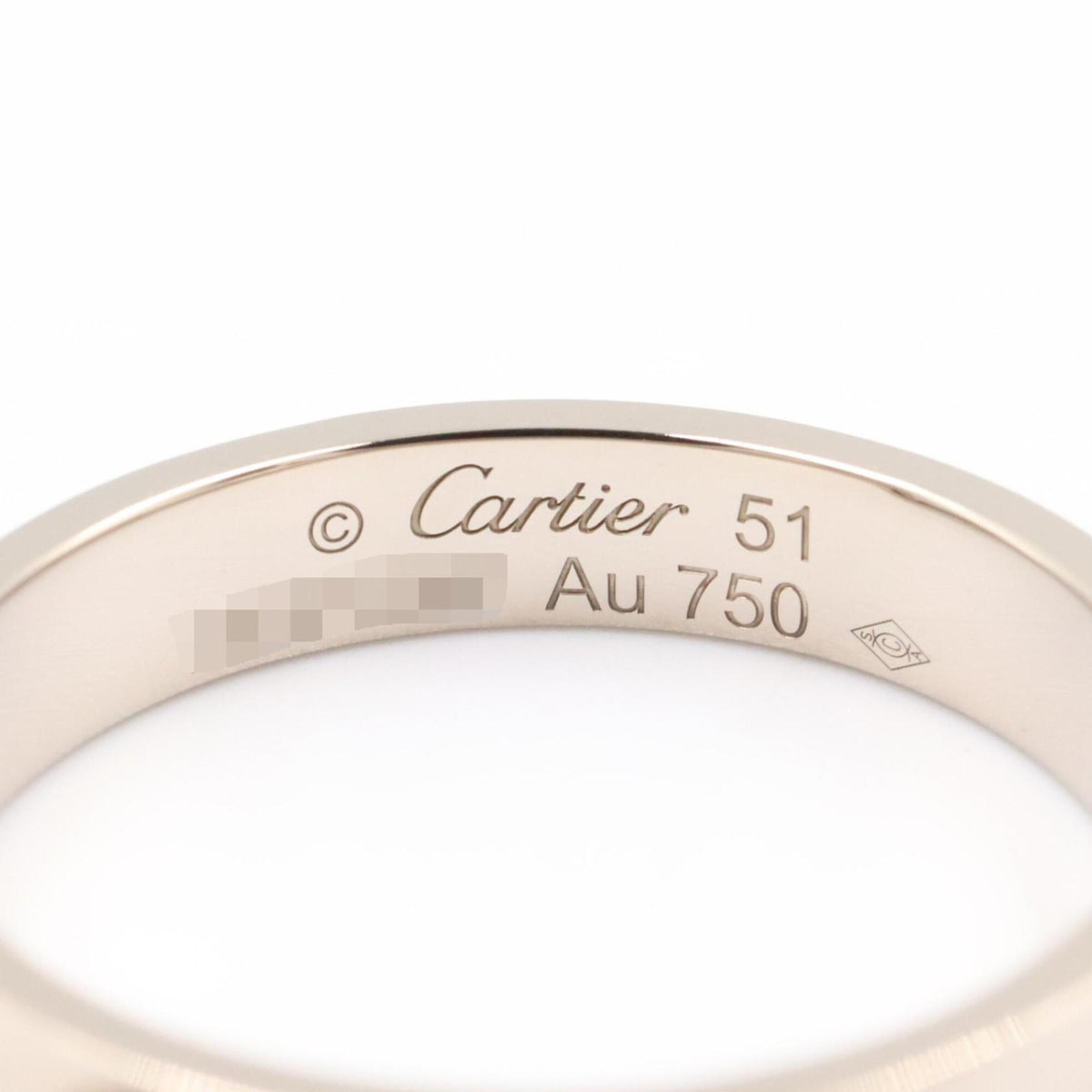 Cartier Silver White Gold (18K) Band Ring (Pre-Owned)