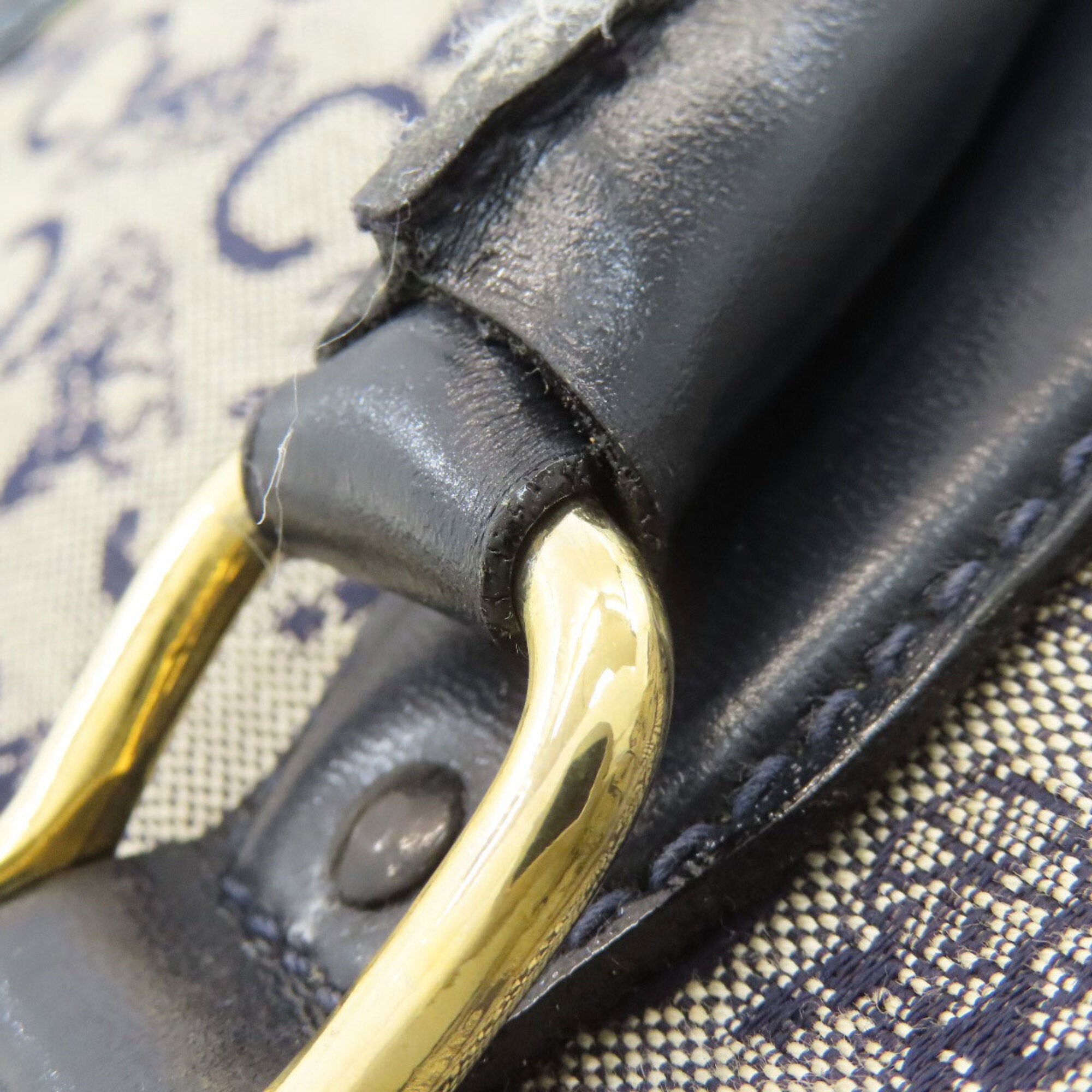 Celine Navy Canvas Handbag (Pre-Owned)