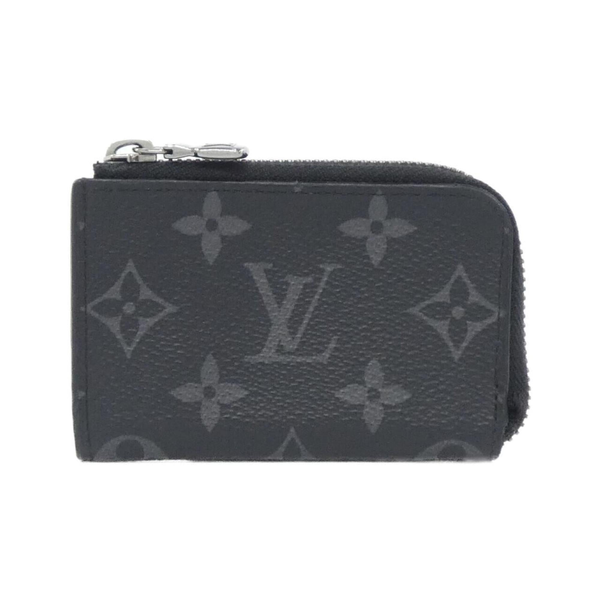Louis Vuitton Black Coated Canvas Coin Purse/Coin Case (Pre-Owned)