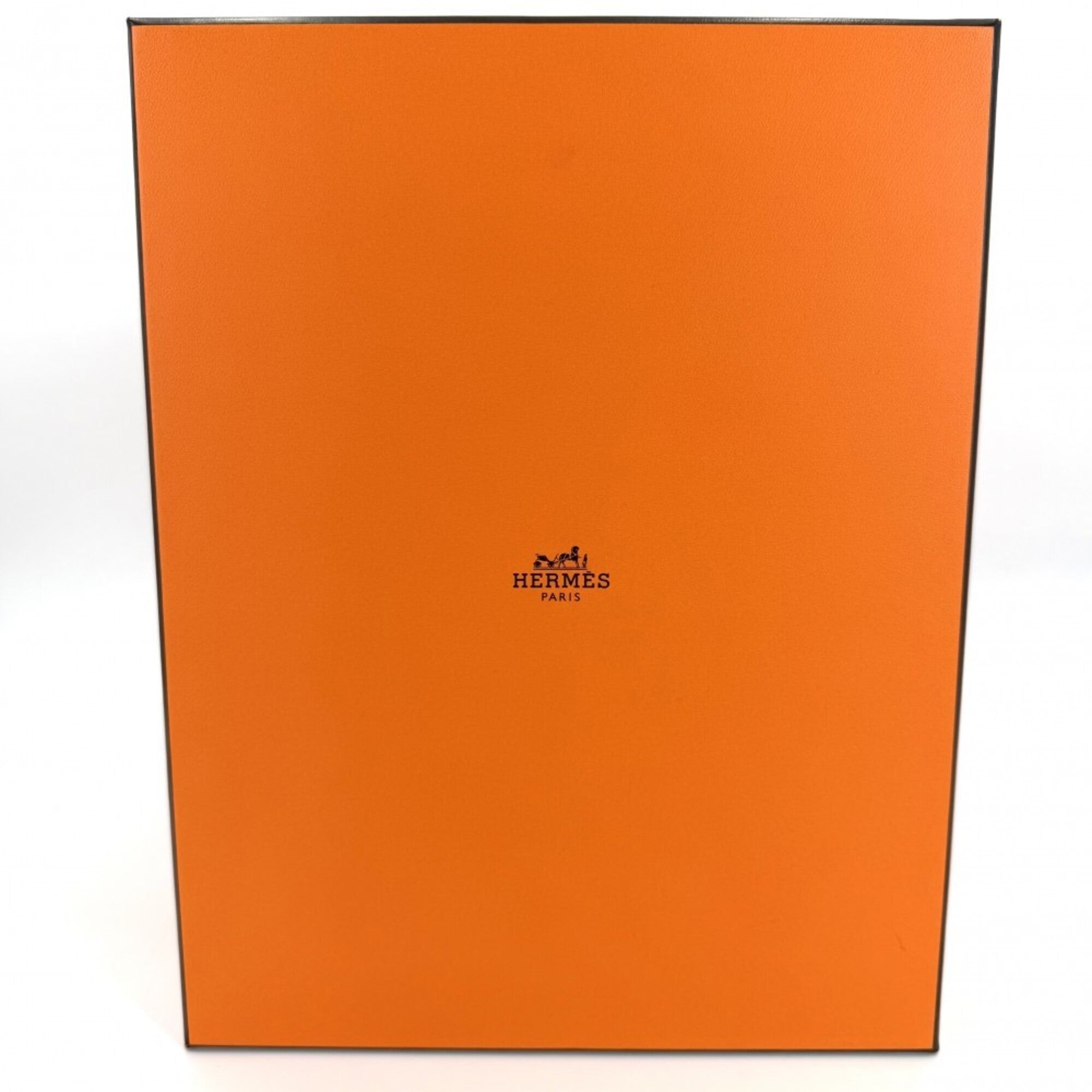 Hermes Orange White Taurillon Clemence Leather Handbag (Pre-Owned)