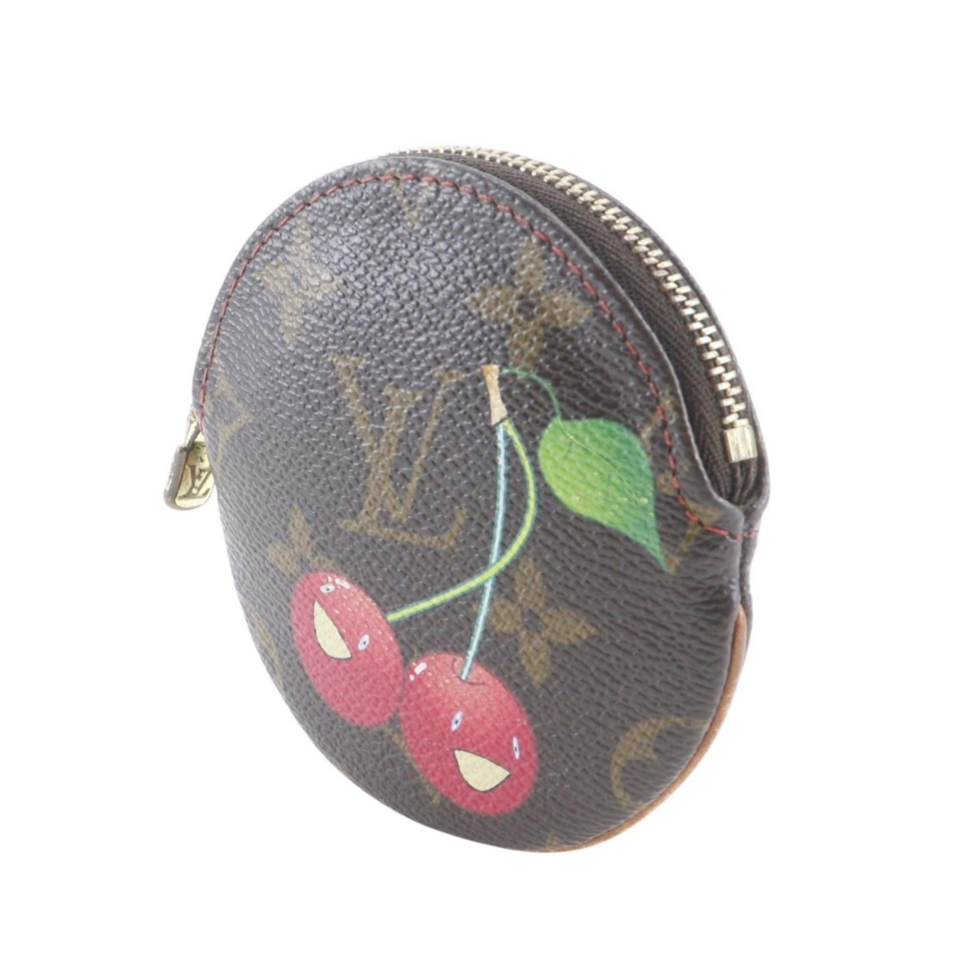 Louis Vuitton Brown Cherry Monogram Monogram Coin Purse/Coin Case (Pre-Owned)