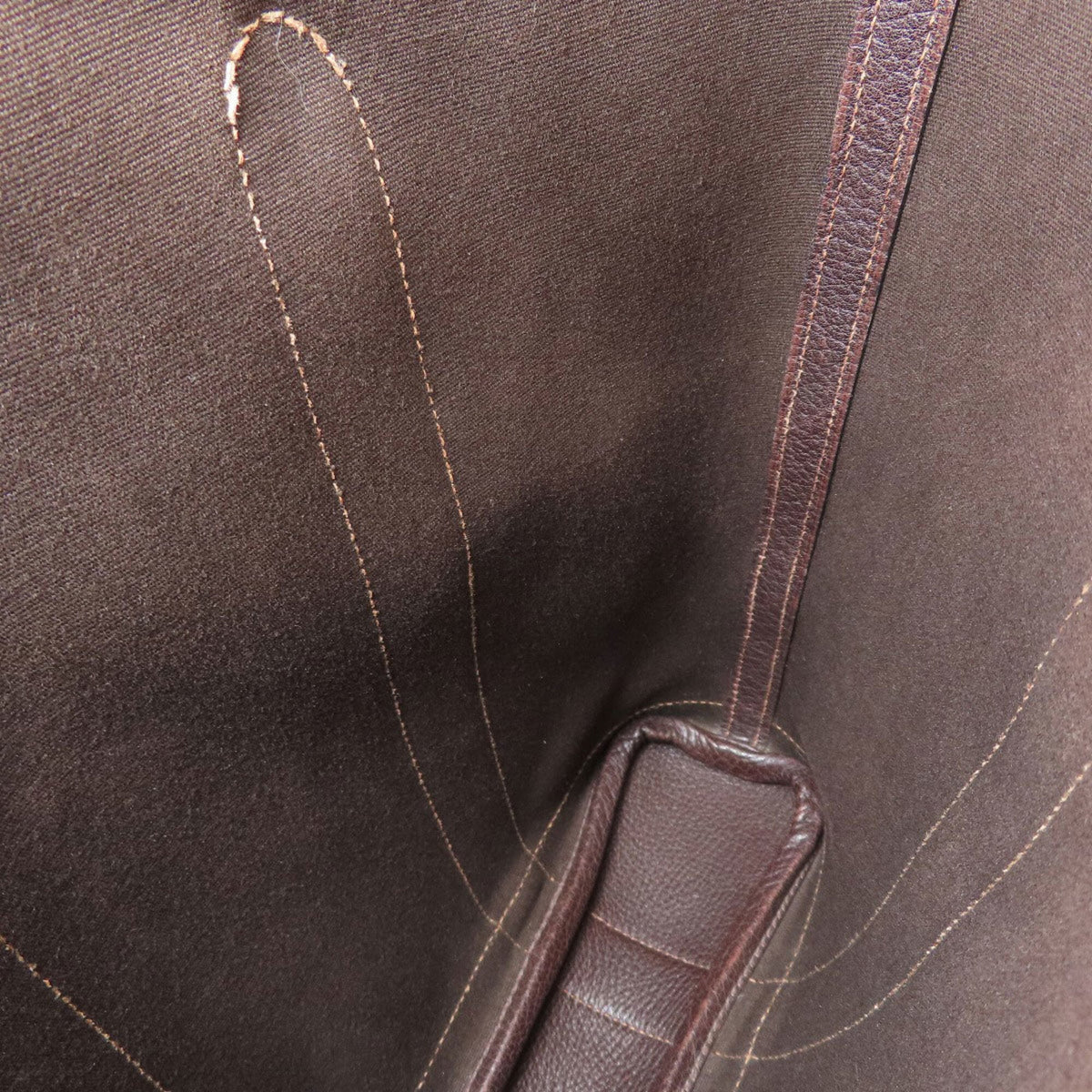 Hermes Dark Brown Leather Handbag (Pre-Owned)