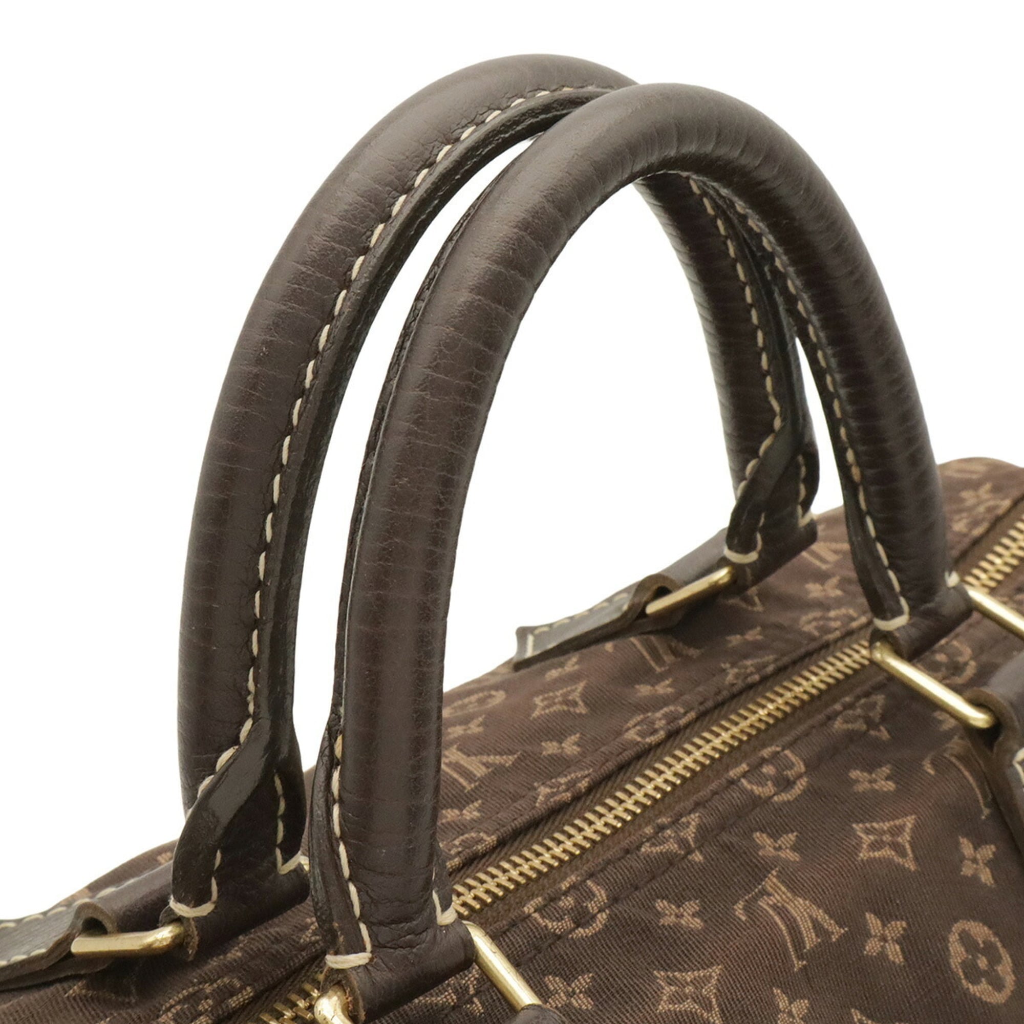 Louis Vuitton Ebene Canvas Leather Handbag (Pre-Owned)