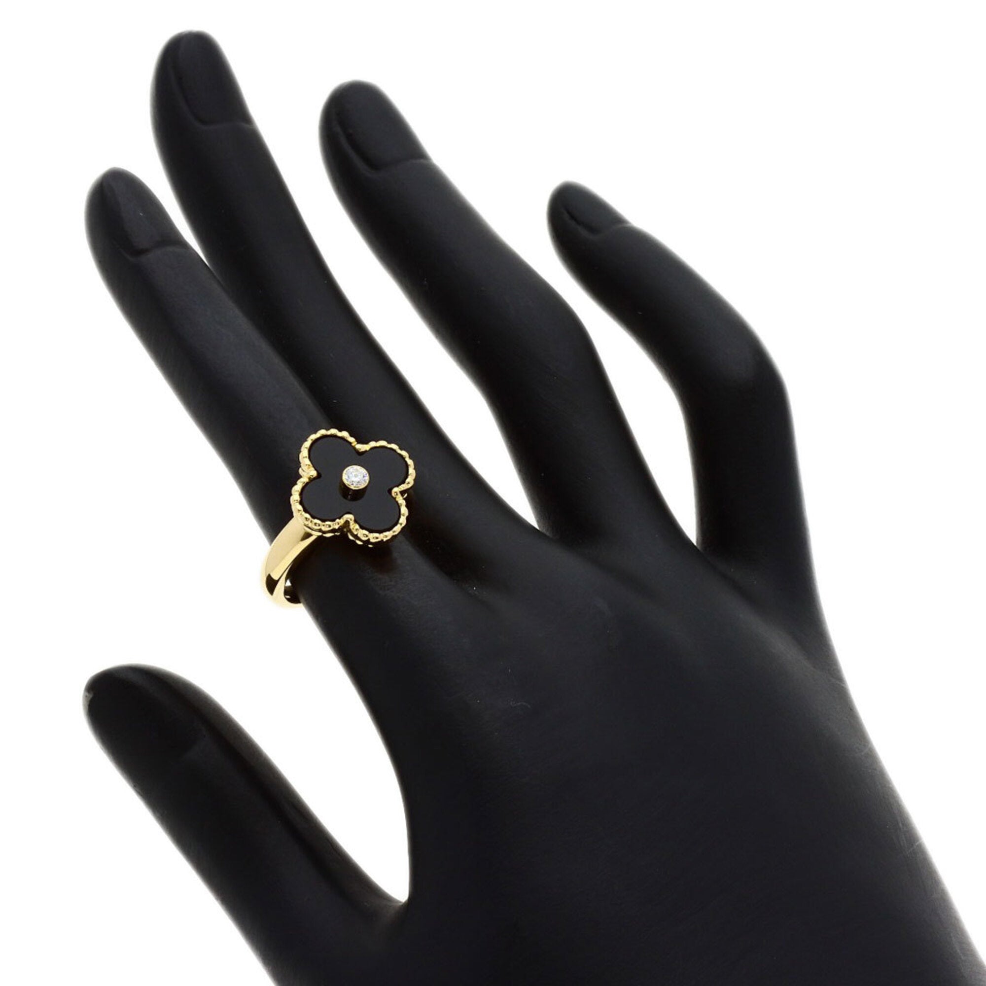 Van Cleef & Arpels Vintage Alhambra Yellow Gold (18K) Band Ring (Pre-Owned)