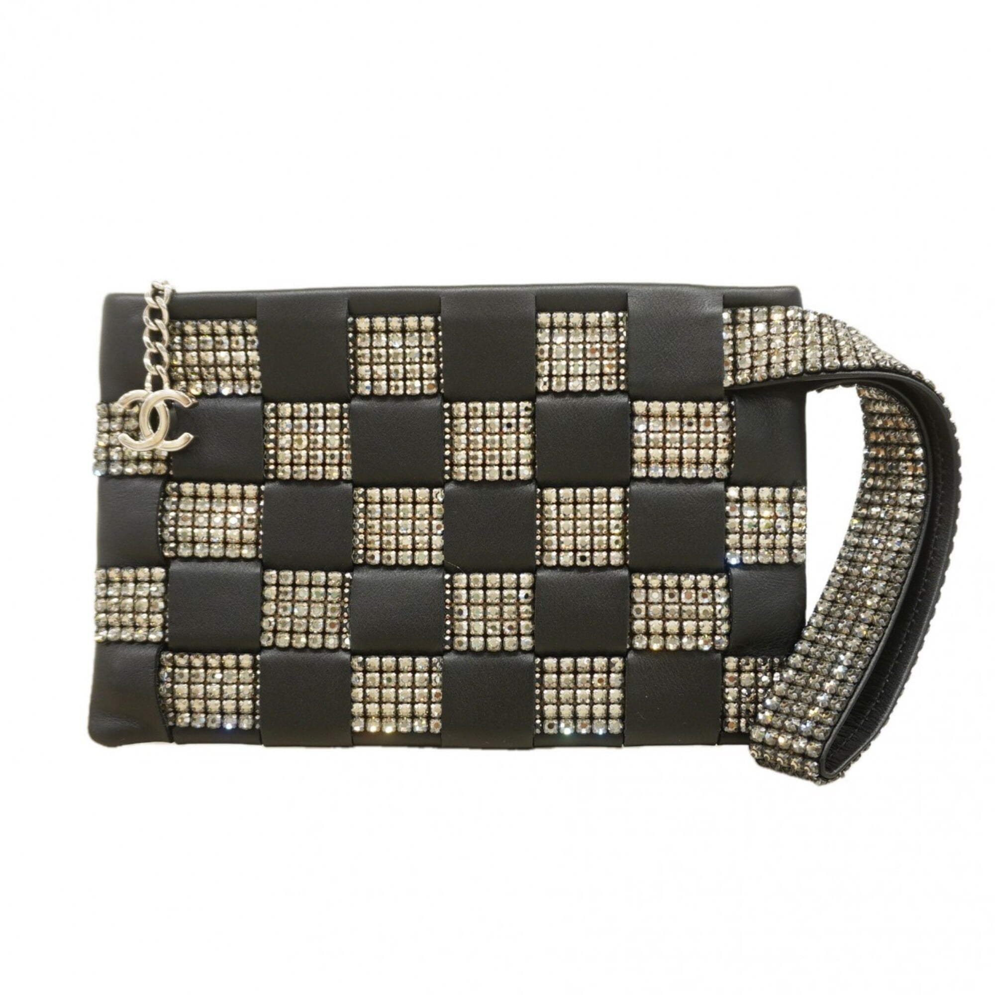 Chanel Black Leather Pouch (Pre-Owned)
