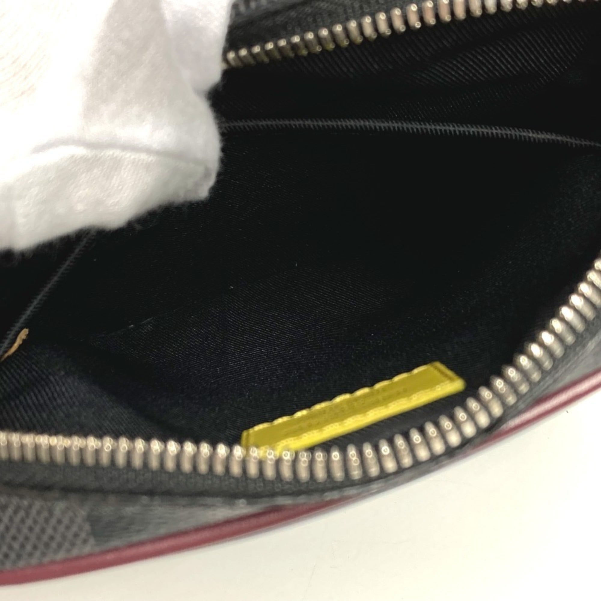 Louis Vuitton Galle Navy Yellow Damier Graphite Epi Leather Pochette Shoulder Bag (Pre-Owned)
