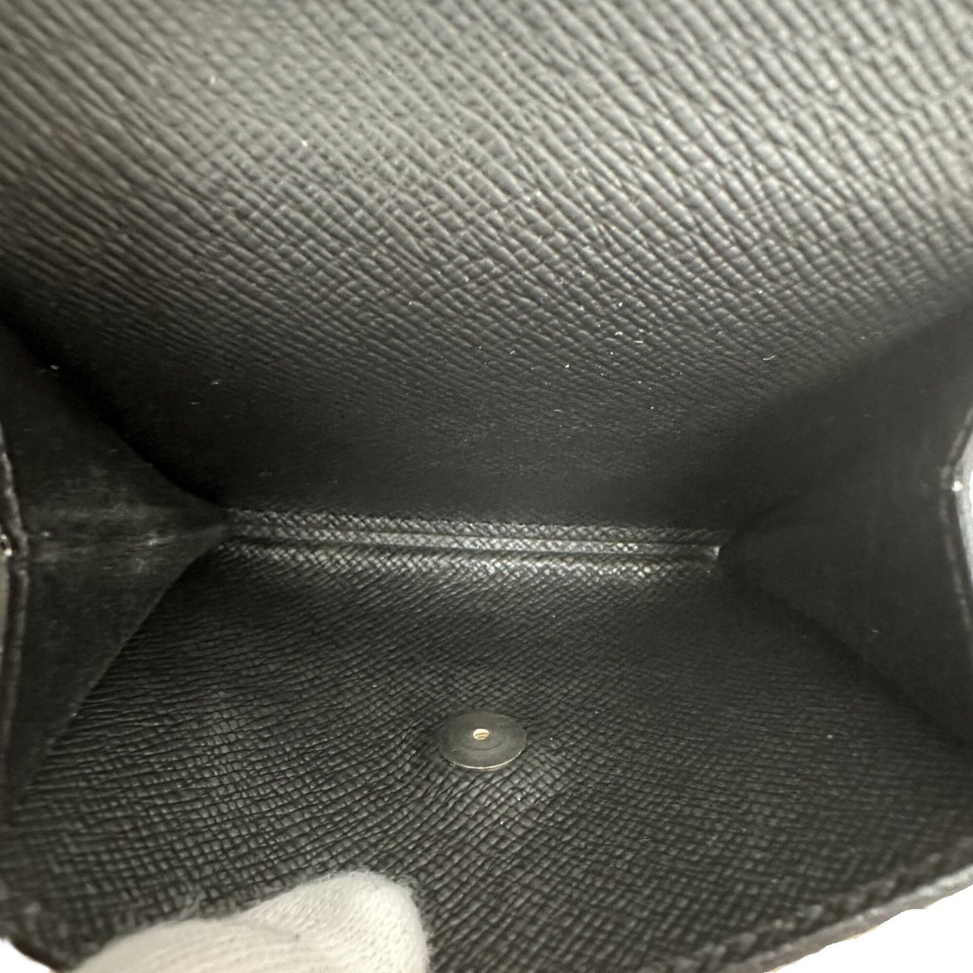 Louis Vuitton Monogram Eclipse Black Leather Wallet (Bi-Fold) (Pre-Owned)