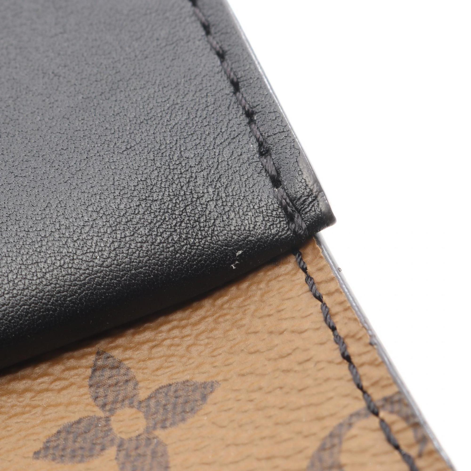 Louis Vuitton Black Brown Coated Canvas Pvc Leather Pochette Shoulder Bag (Pre-Owned)