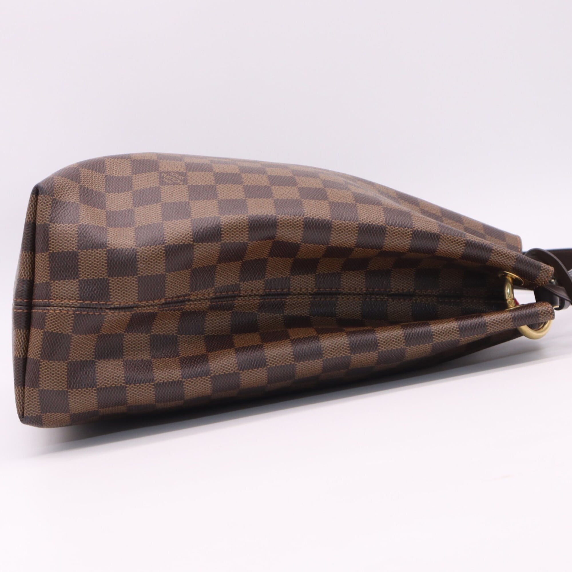 Louis Vuitton Beige Brown Coated Canvas Leather Handbag (Pre-Owned)