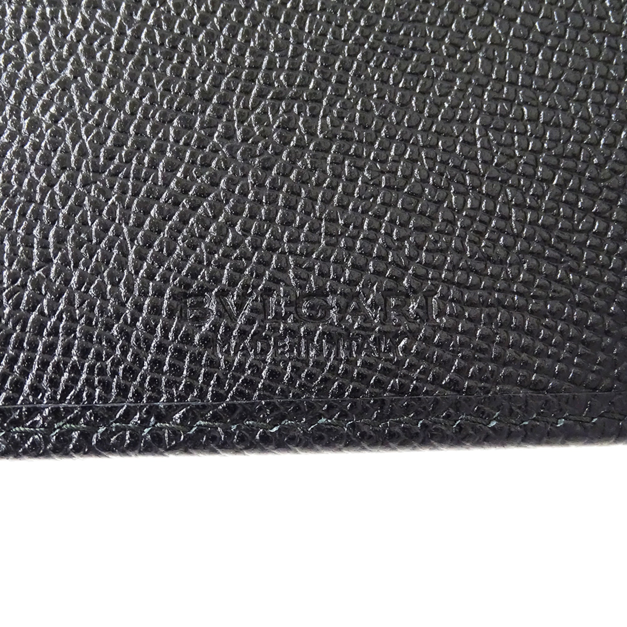 Bvlgari Black Leather Wallet (Bi-Fold) (Pre-Owned)