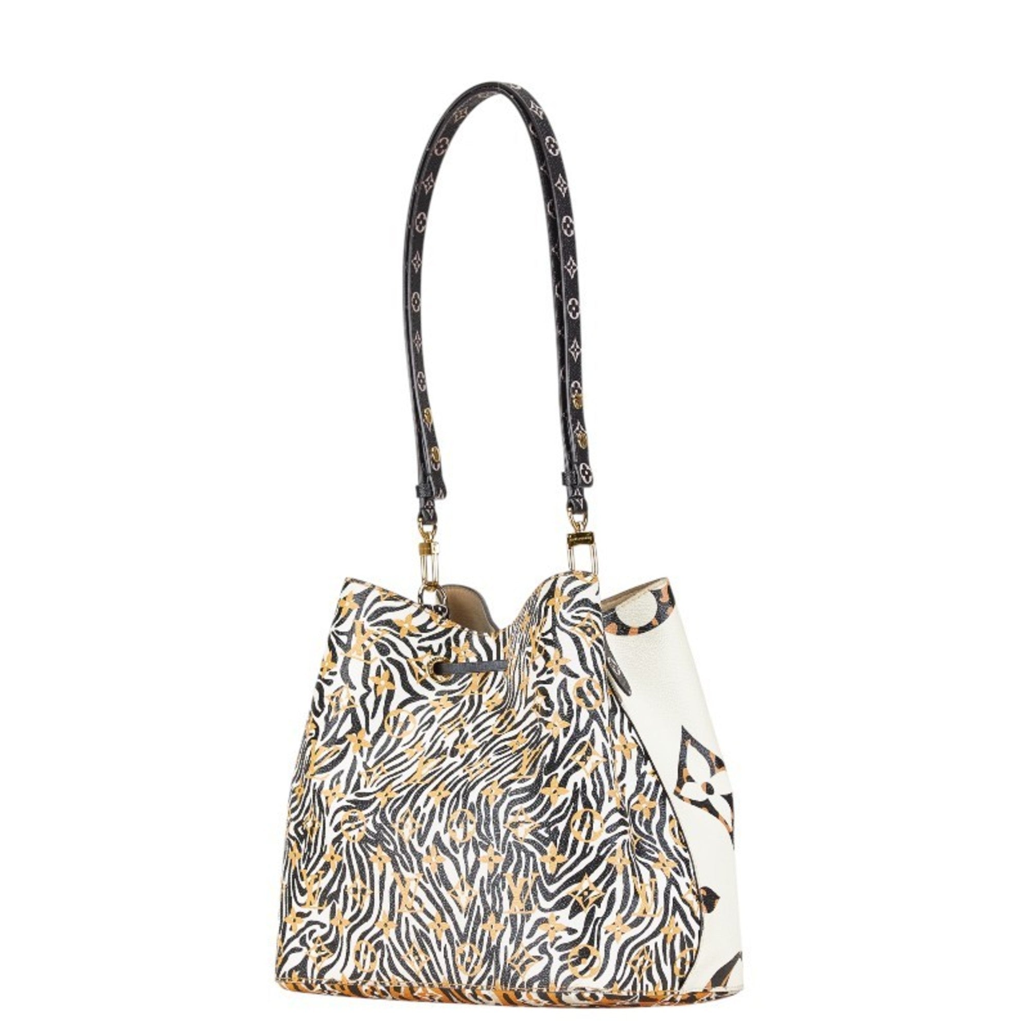 Louis Vuitton Black Lv Off White Orange Pvc Leather Shoulder Bag (Pre-Owned)