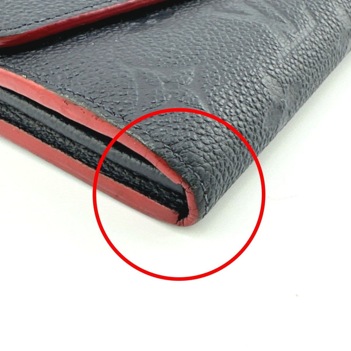 Louis Vuitton Marine Rouge Monogram Empreinte Long Wallet (Bi-Fold) (Pre-Owned)