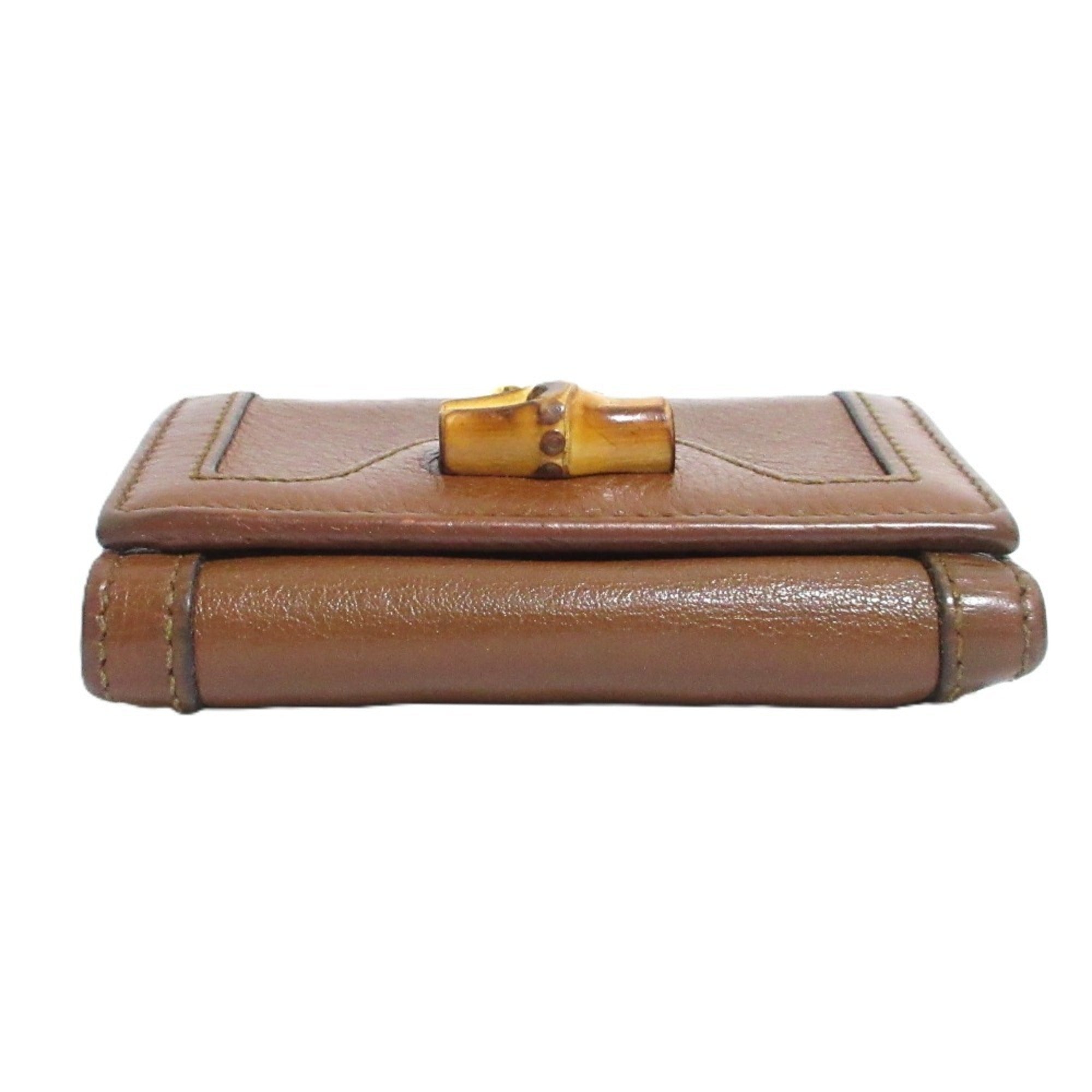 Gucci Bamboo Brown Wallet (Tri-Fold) (Pre-Owned)