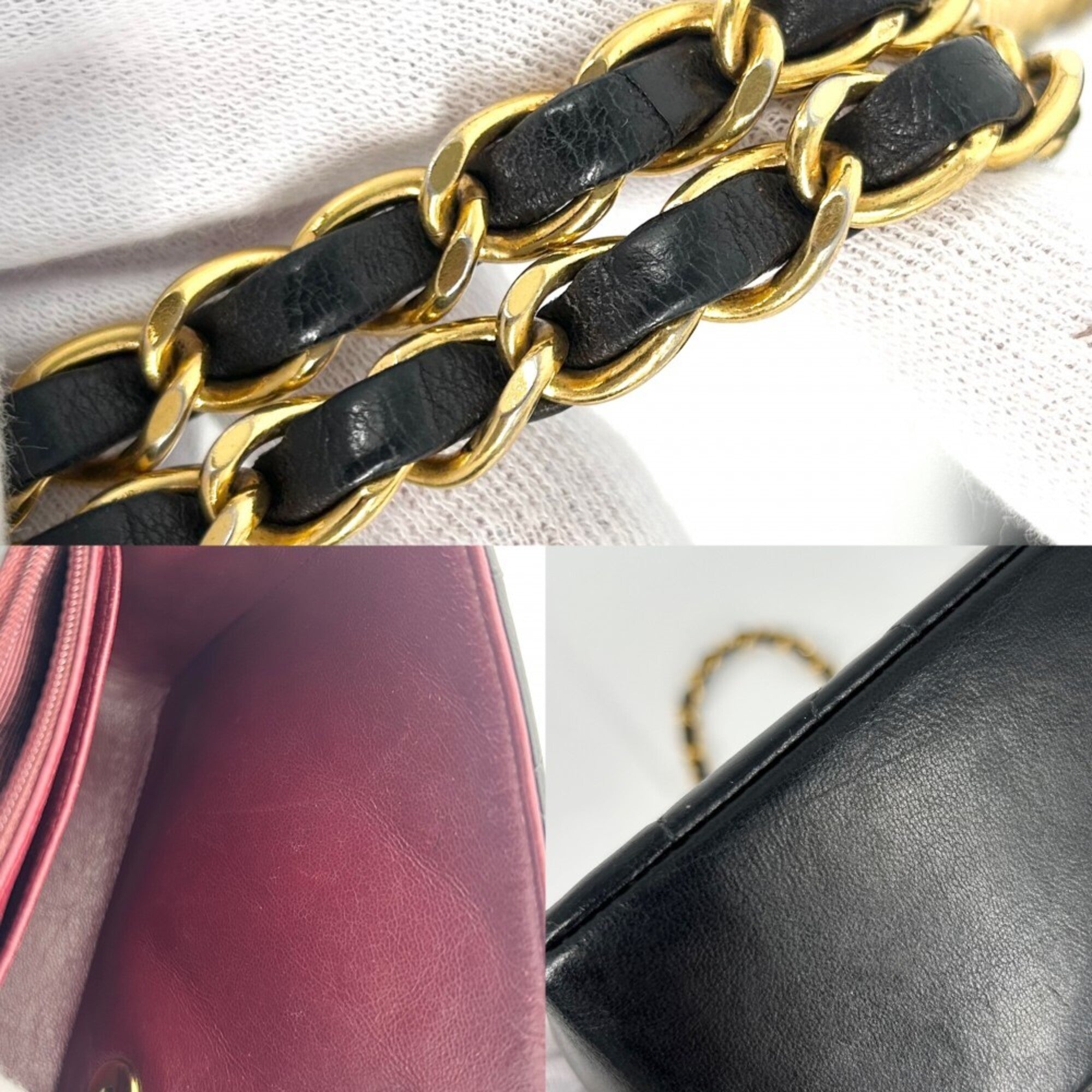 Chanel Black Leather Shoulder Bag (Pre-Owned)