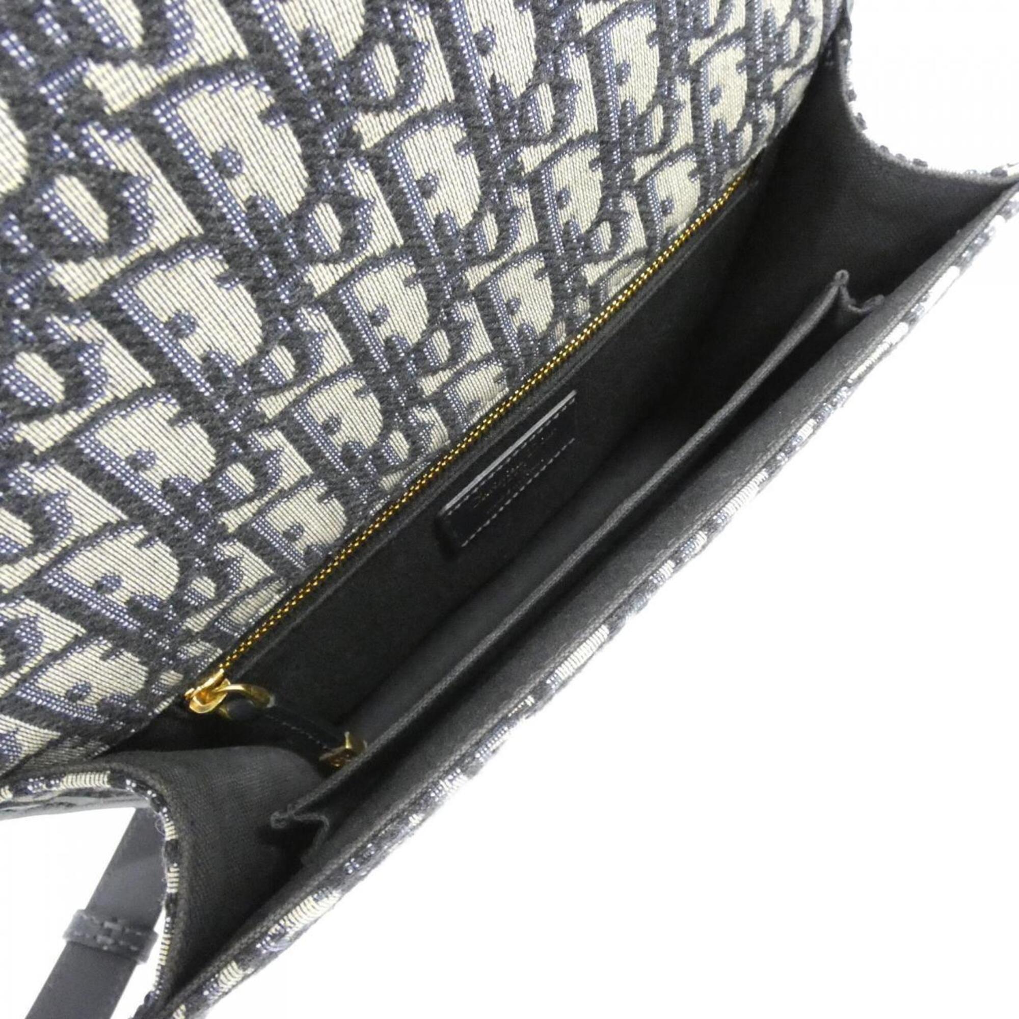 Christian Dior Blue Canvas Shoulder Bag (Pre-Owned)